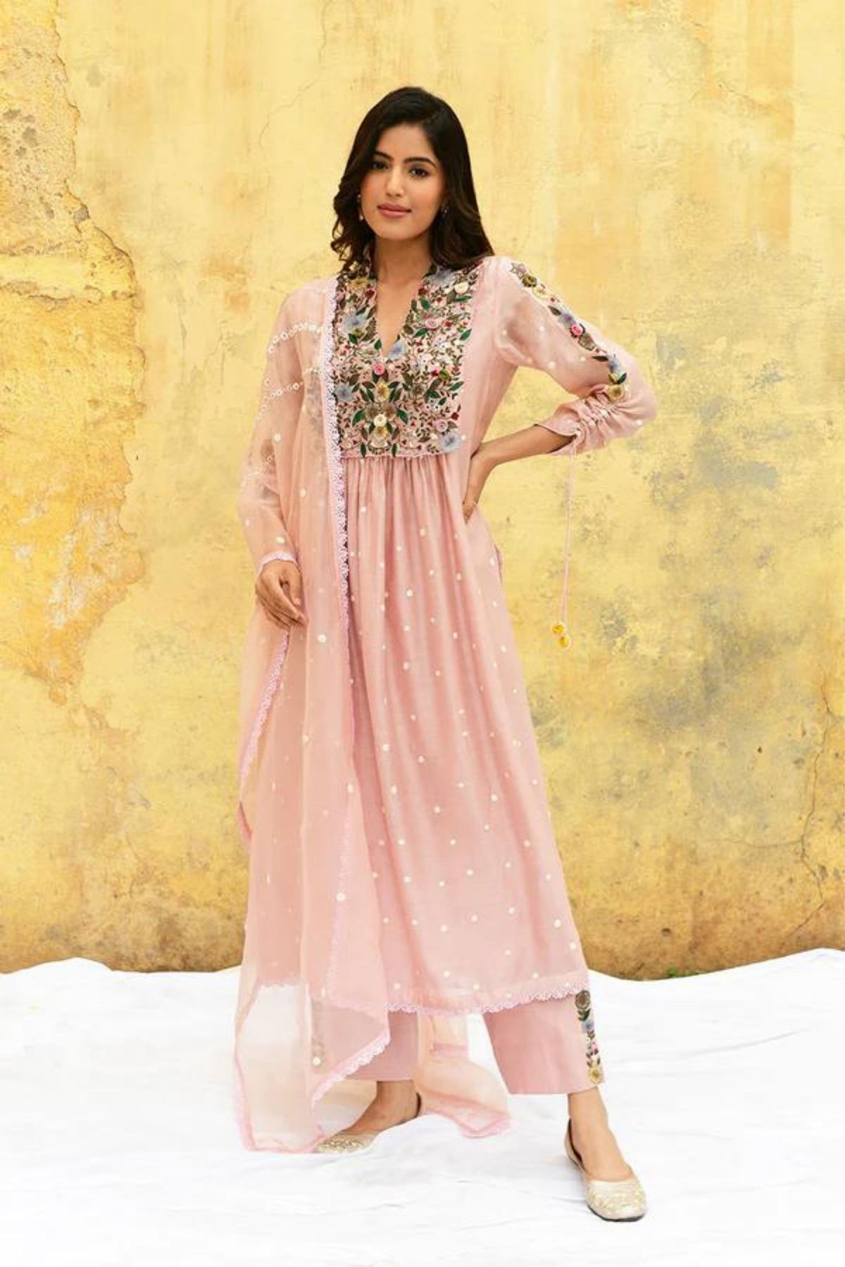 Pink Orchid Kurta Set