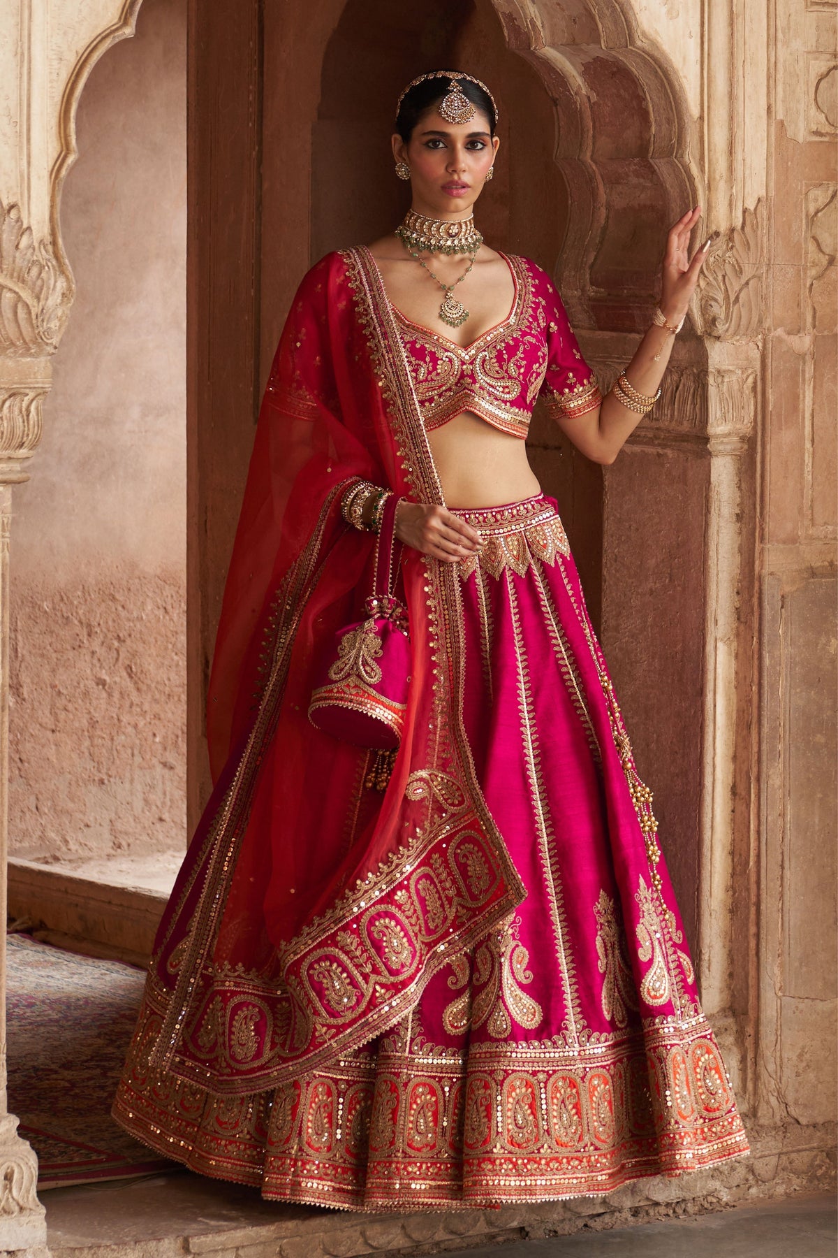 Amara Pink Lehenga Set