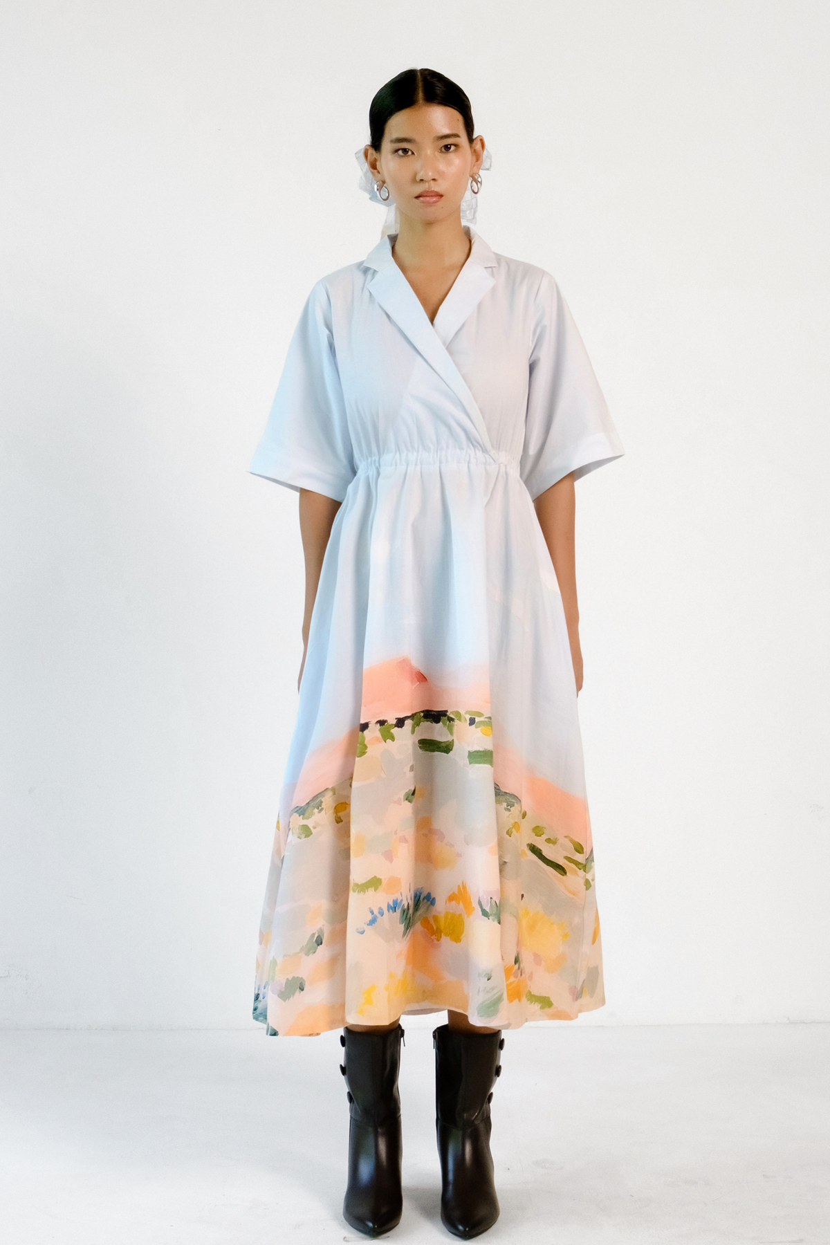 Abstract Print Dress