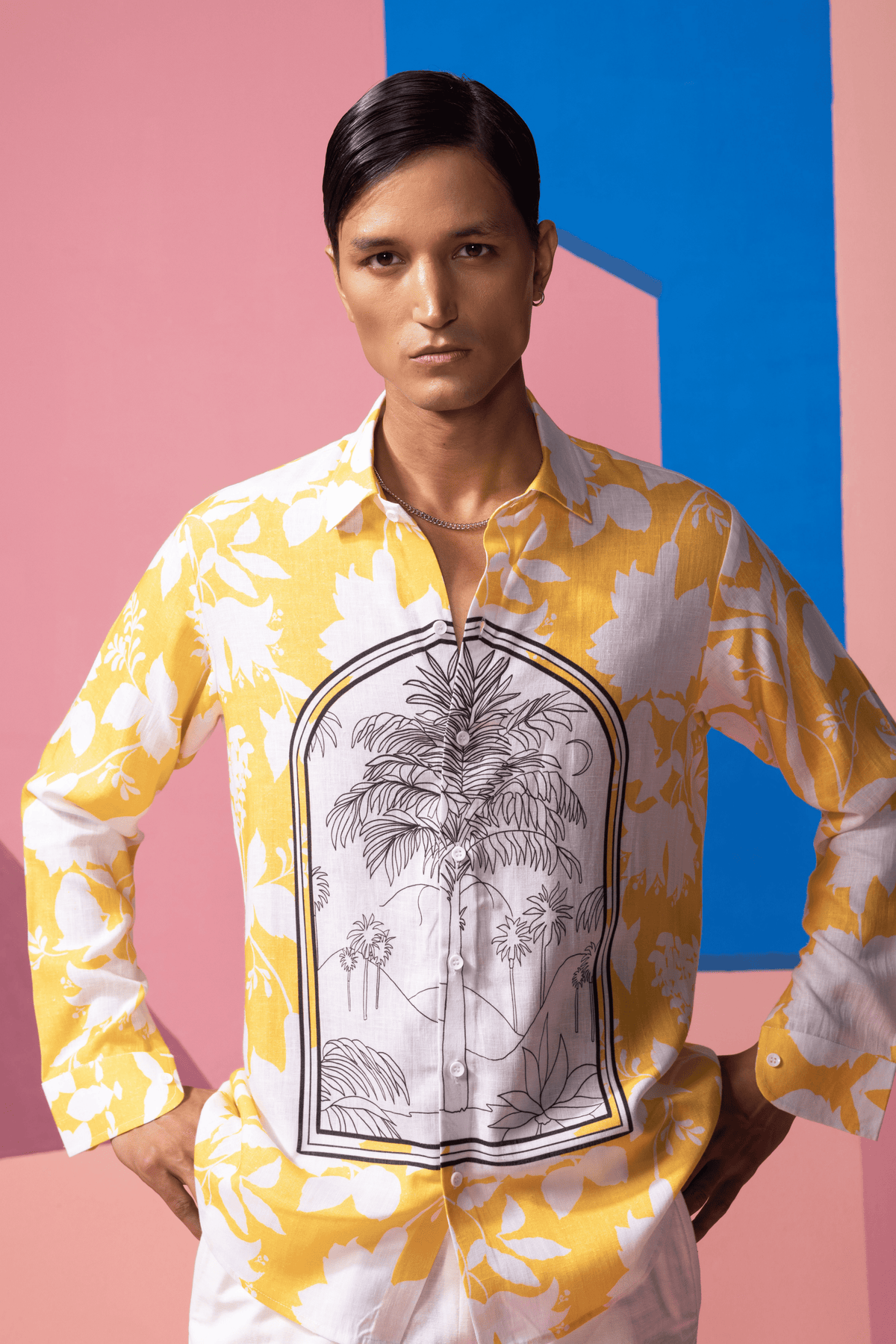 Yellow Window Pane Shirt