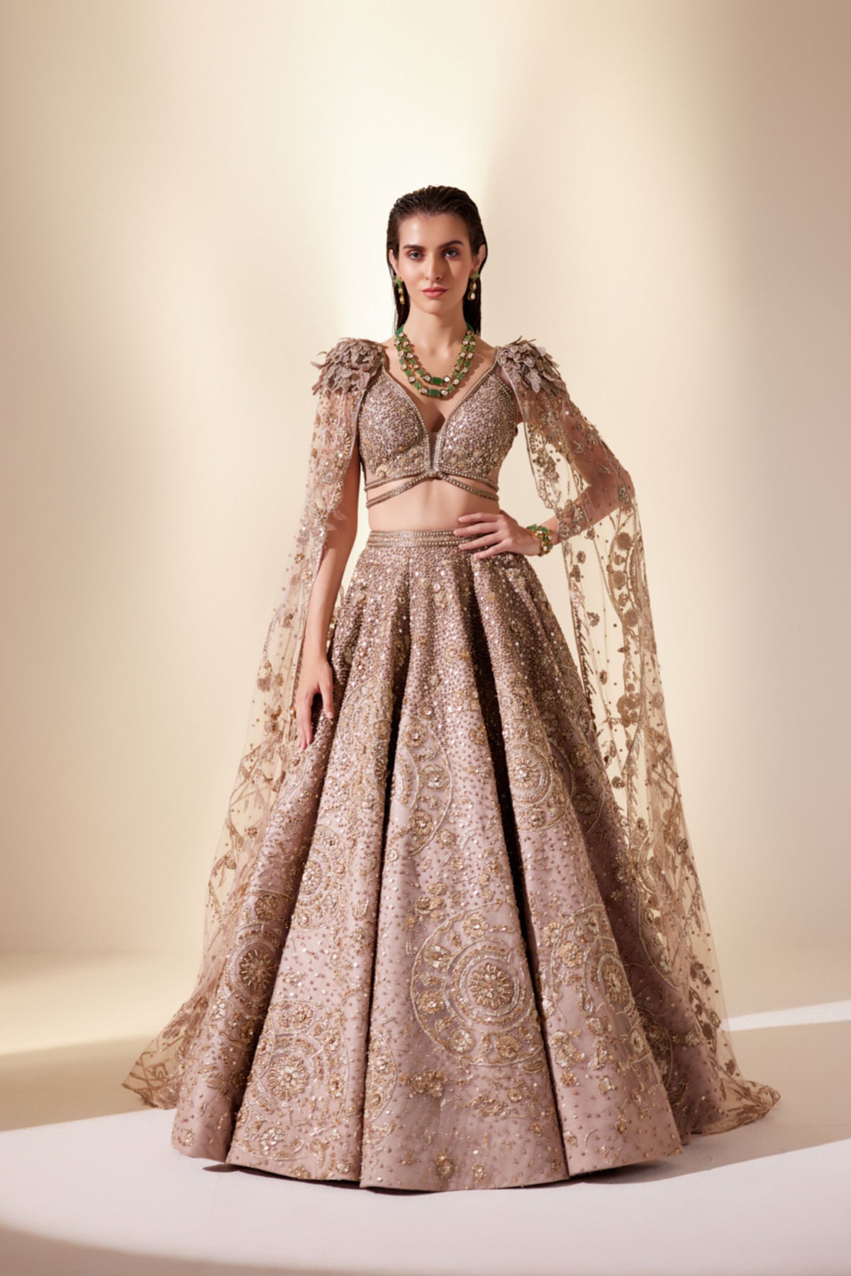 Celestial Gold Lehenga Set