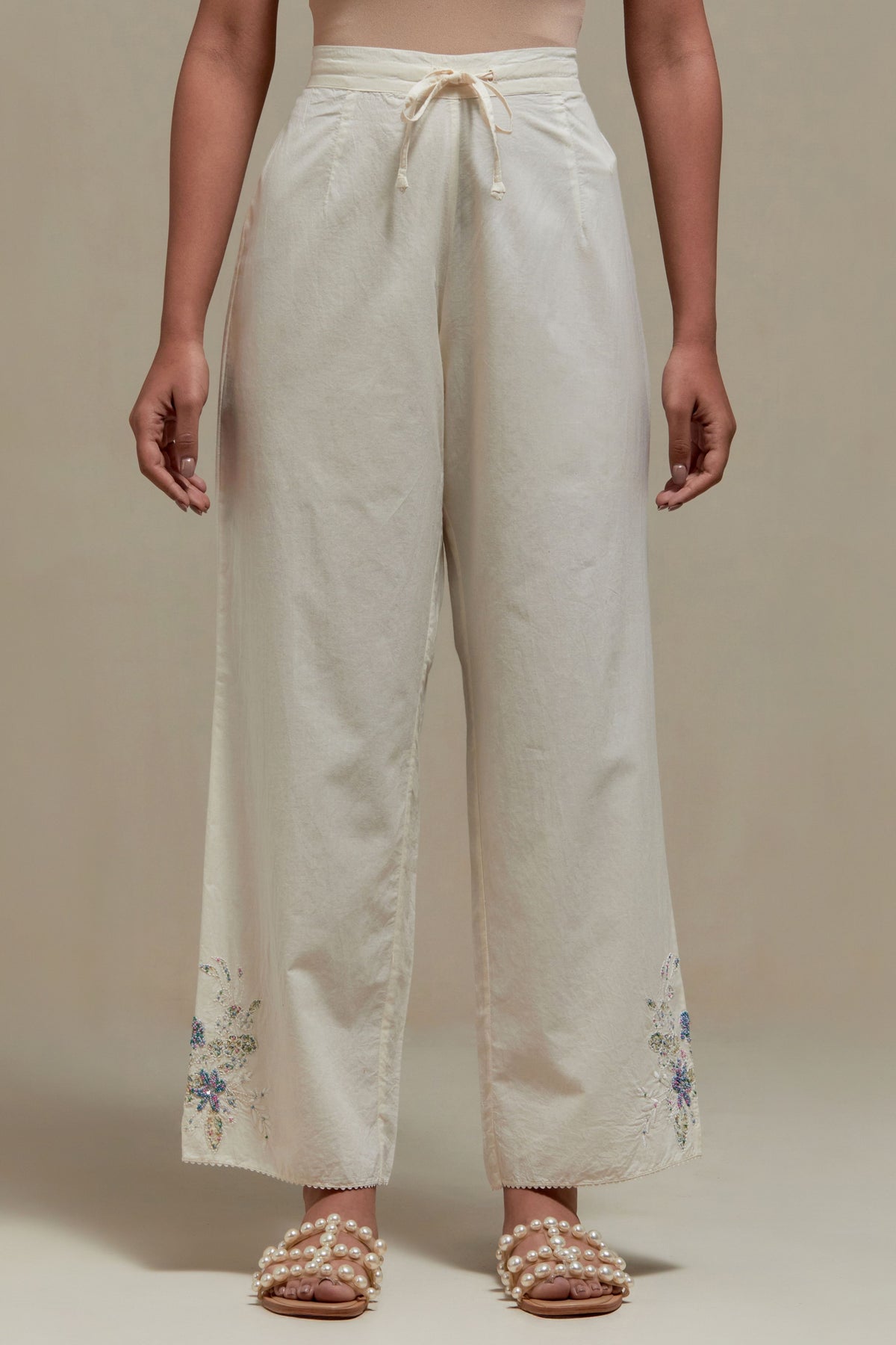 Blue Cotton Pants