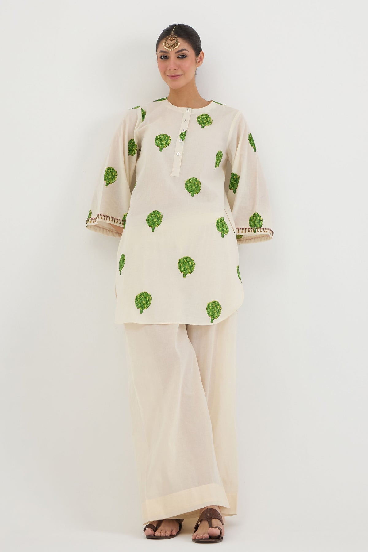 Off-White Artichoke Kurta Set