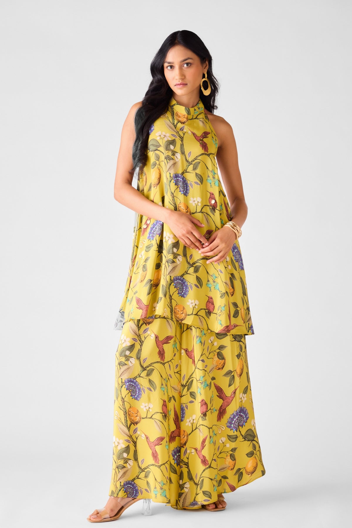Halter Neck Sharara Set