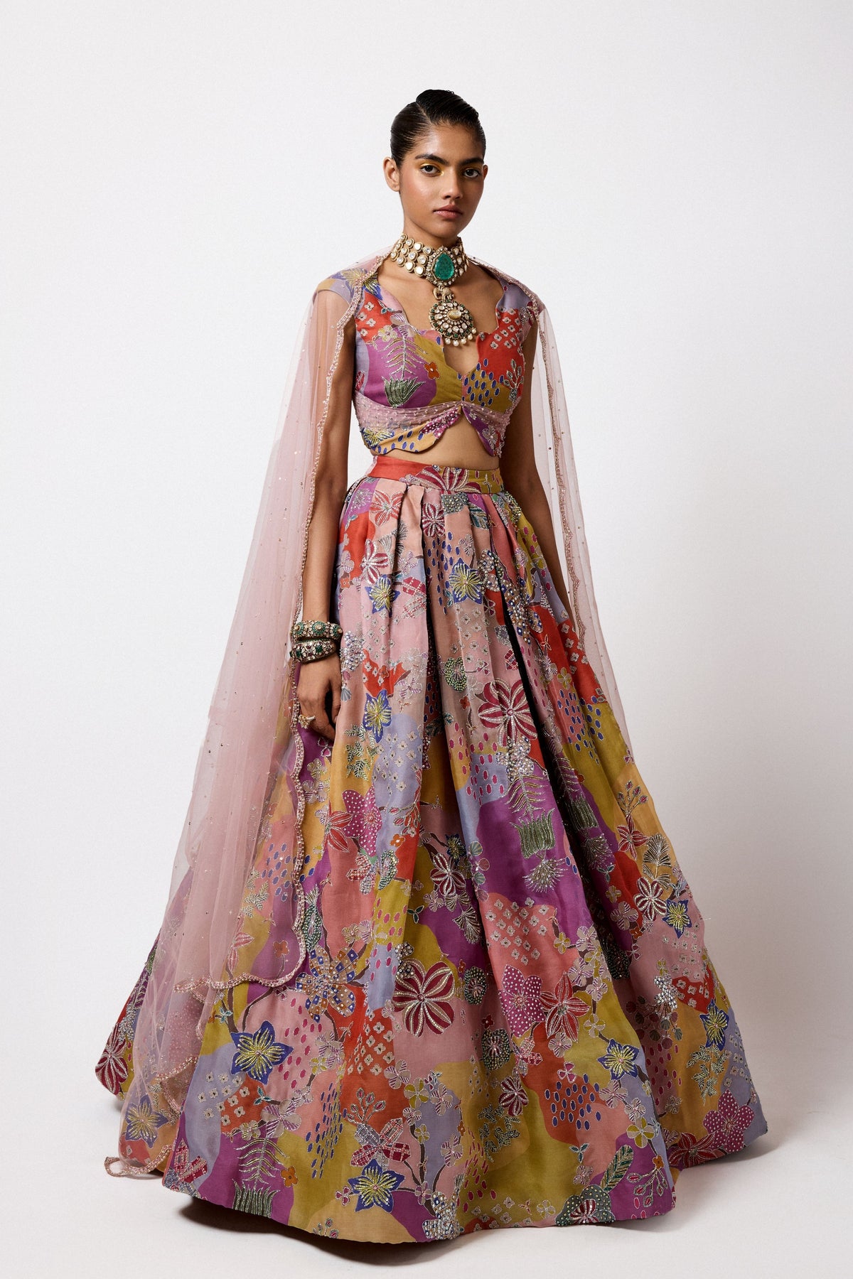 Brillara Organza Lehenga Set