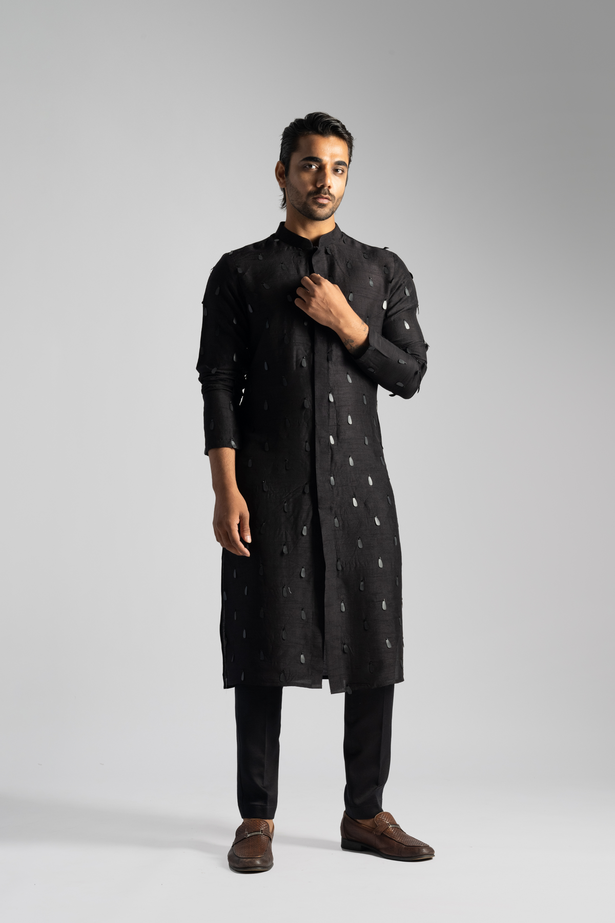 Black Bamberg Kurta Set