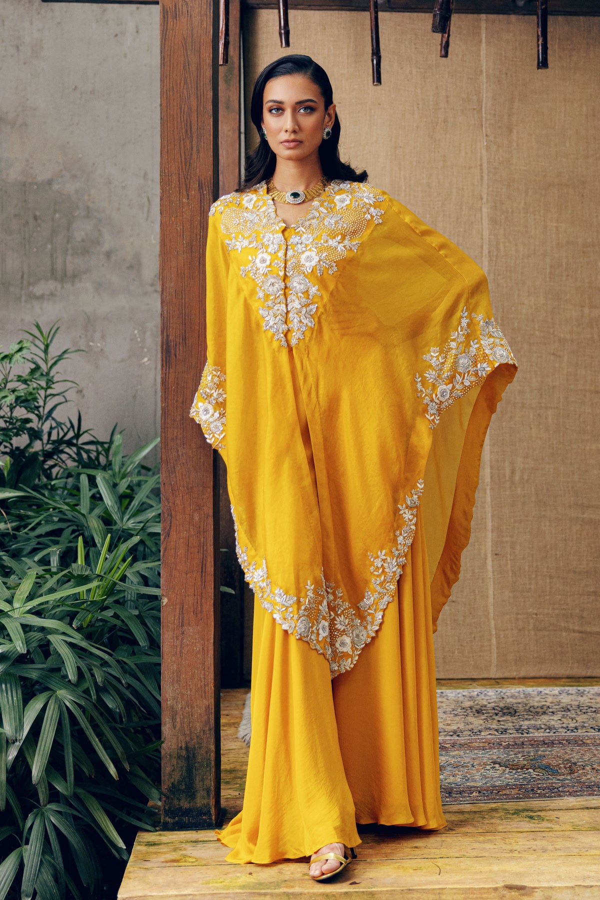 Yellow Kaftan Set