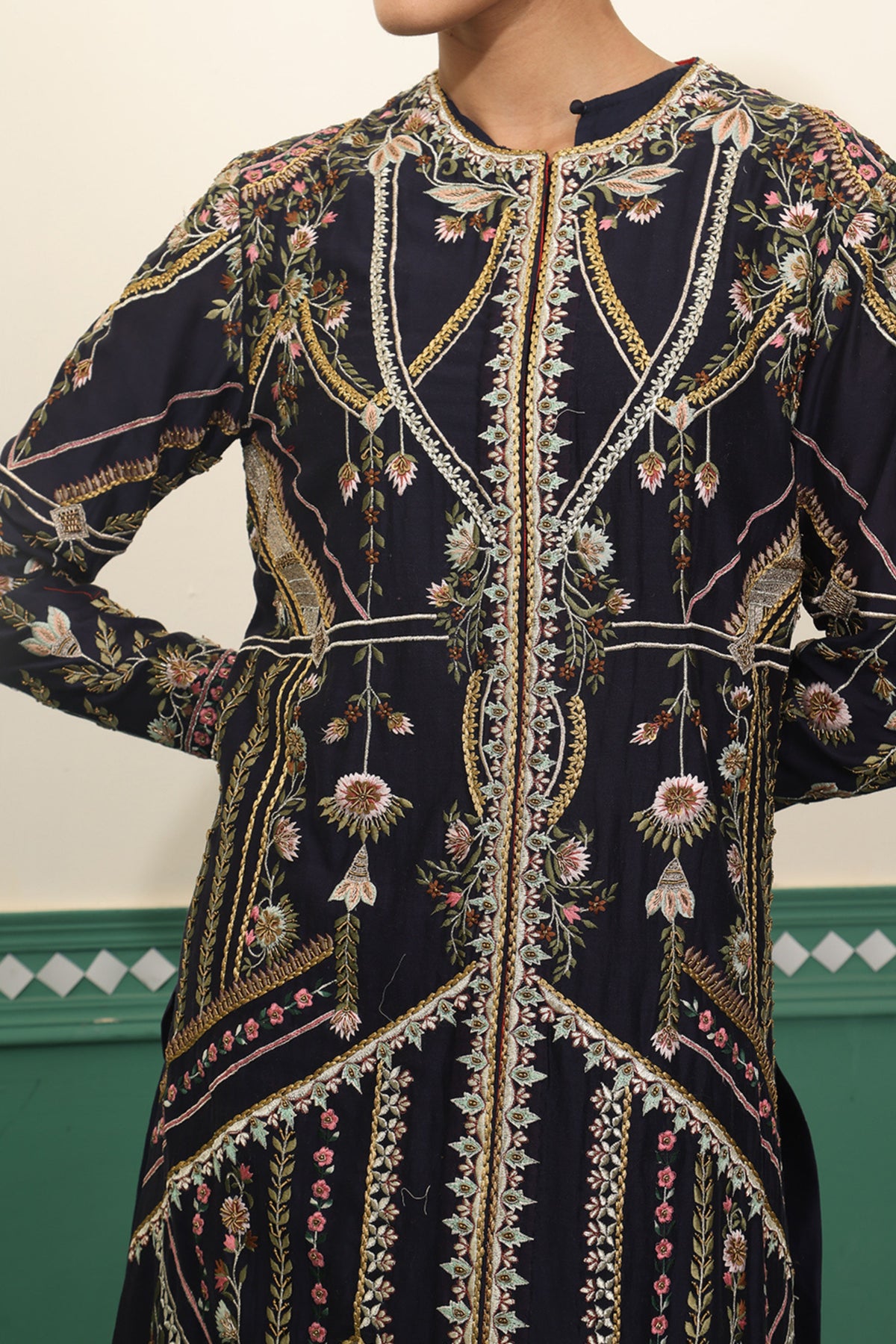 Navy Anarkali