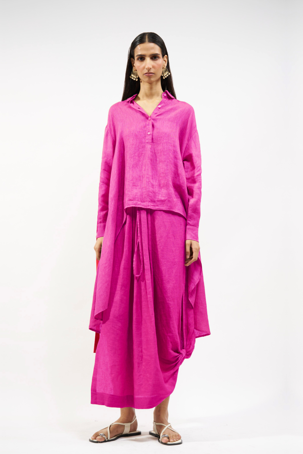 Draped Skirt Set