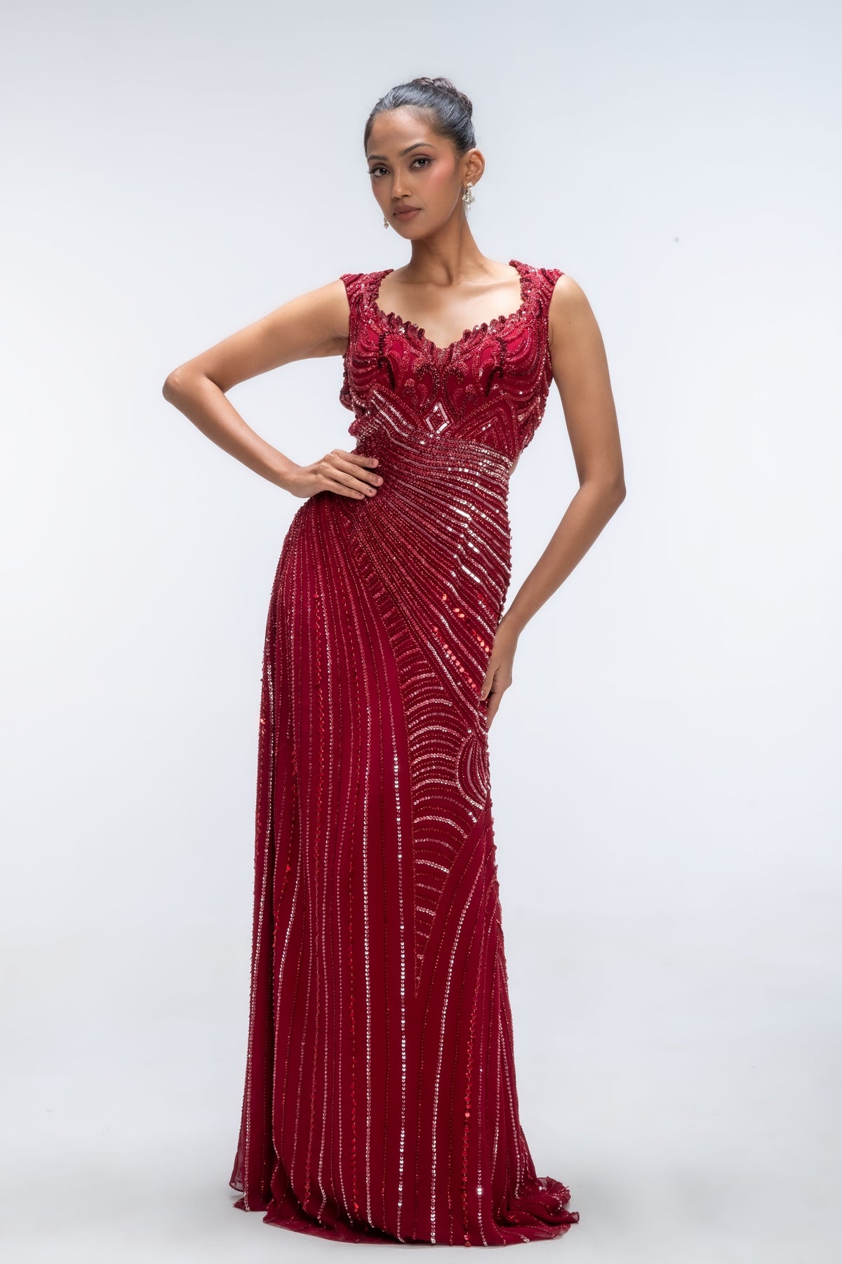 Red Reverie Reef Gown
