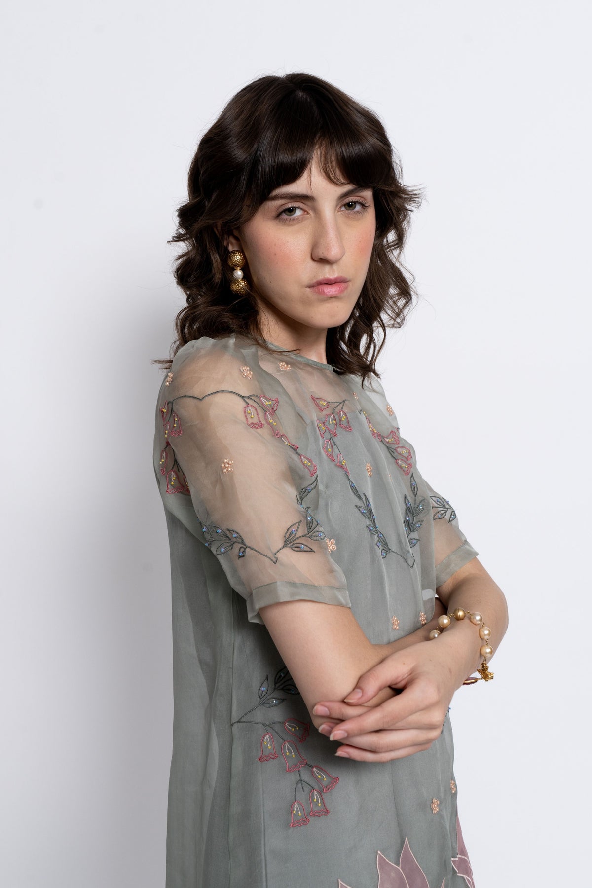Sage Moonflower Dress