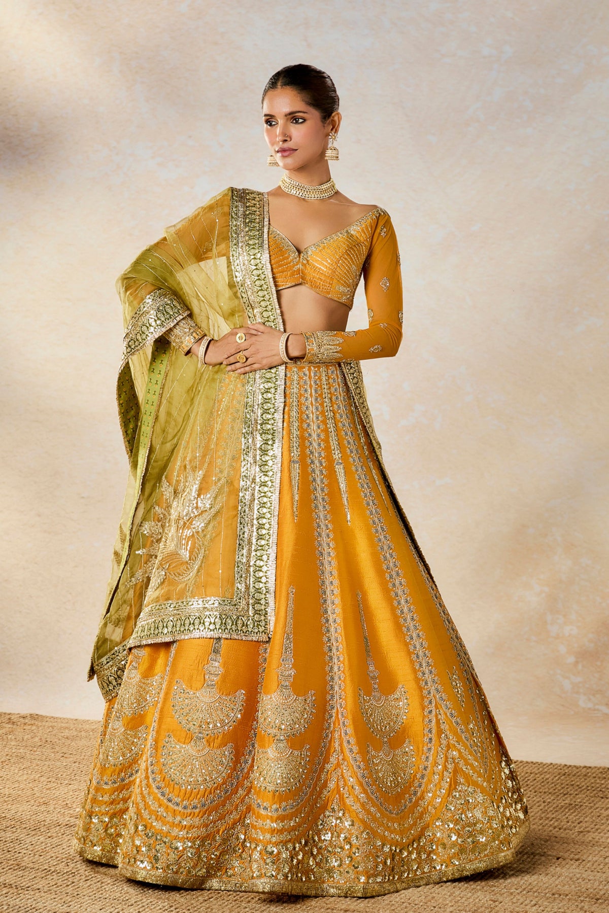 Imarti Lehenga With Double Dupatta