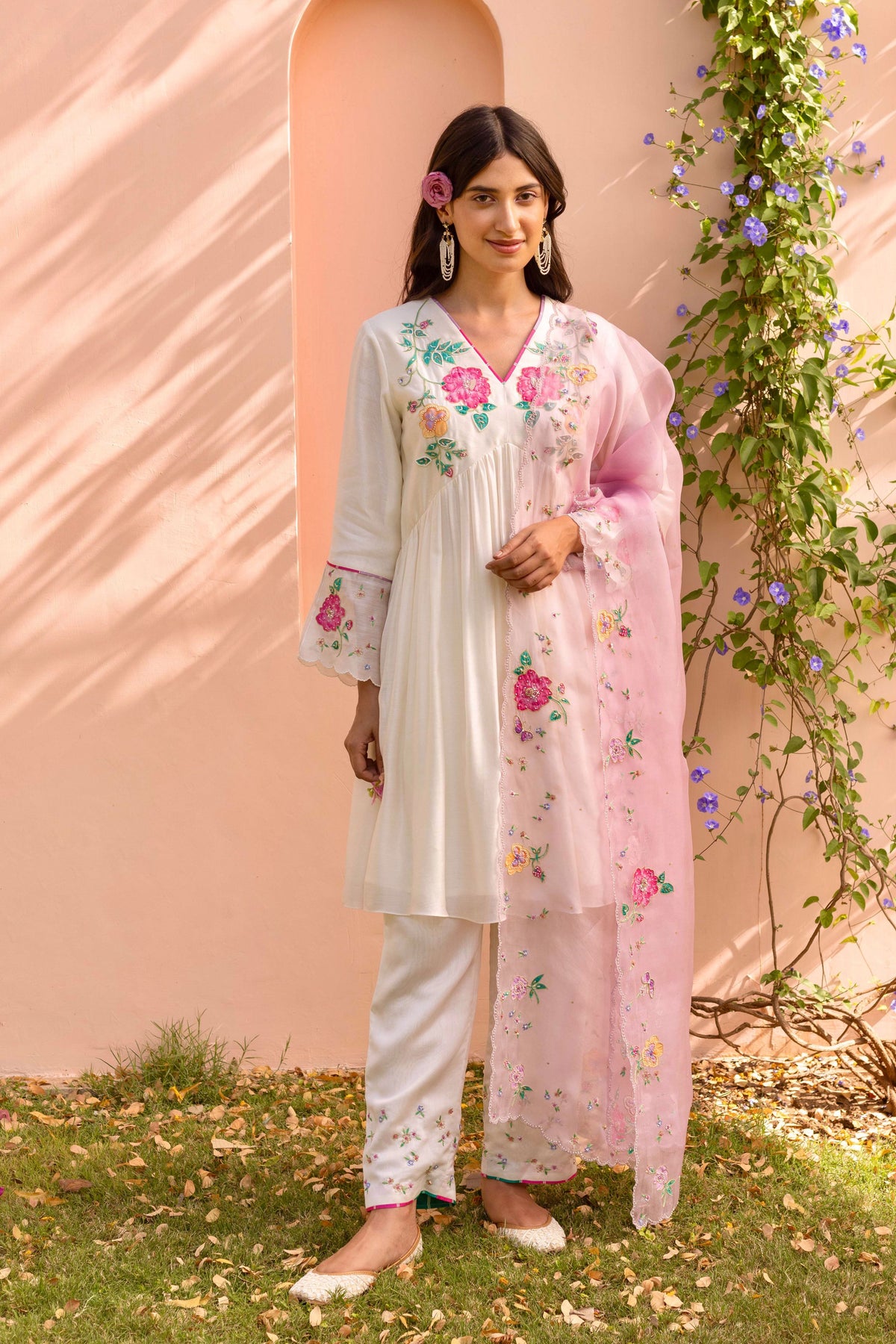 Zia Gathered Short Kurta Set