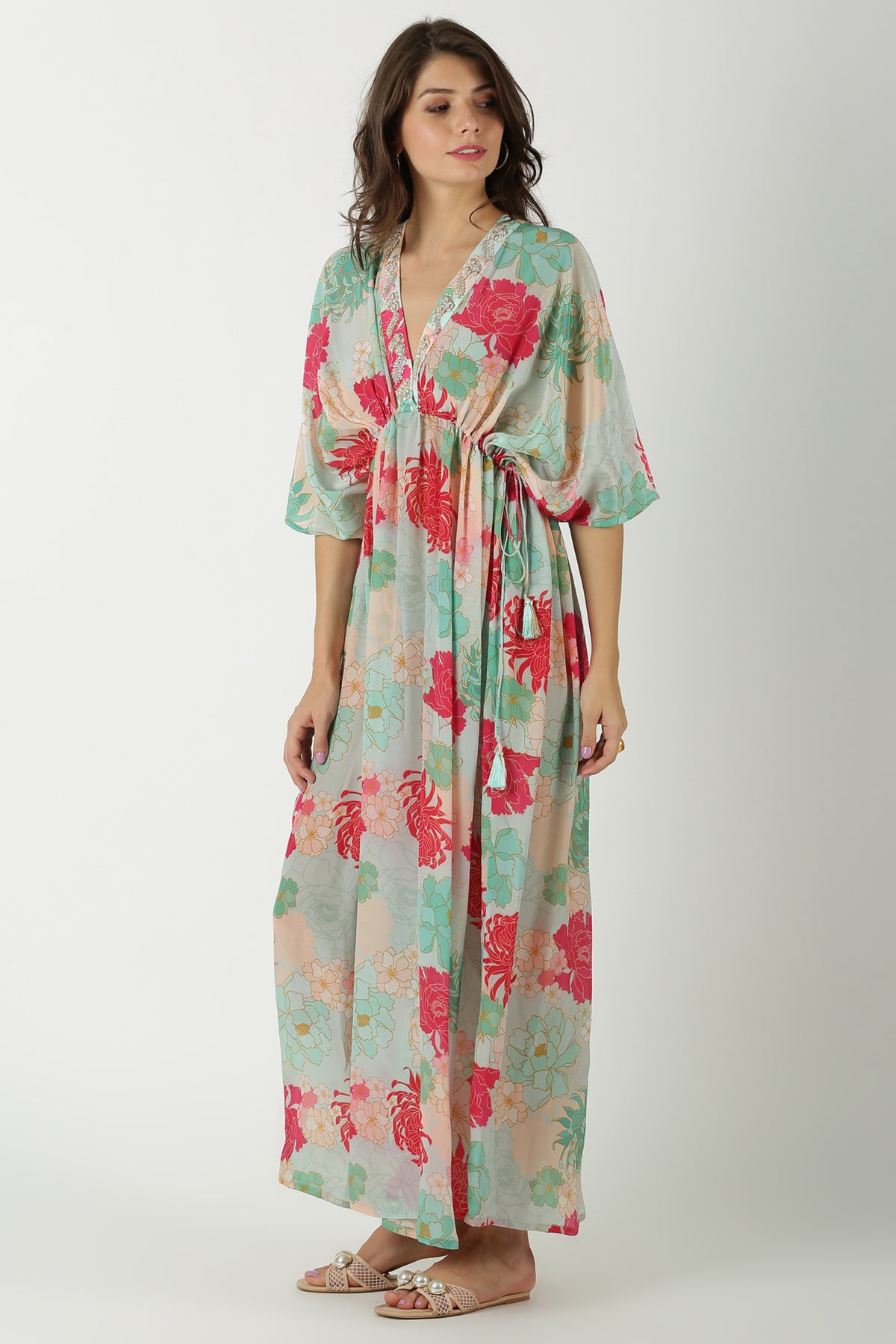 Emblished kaftan