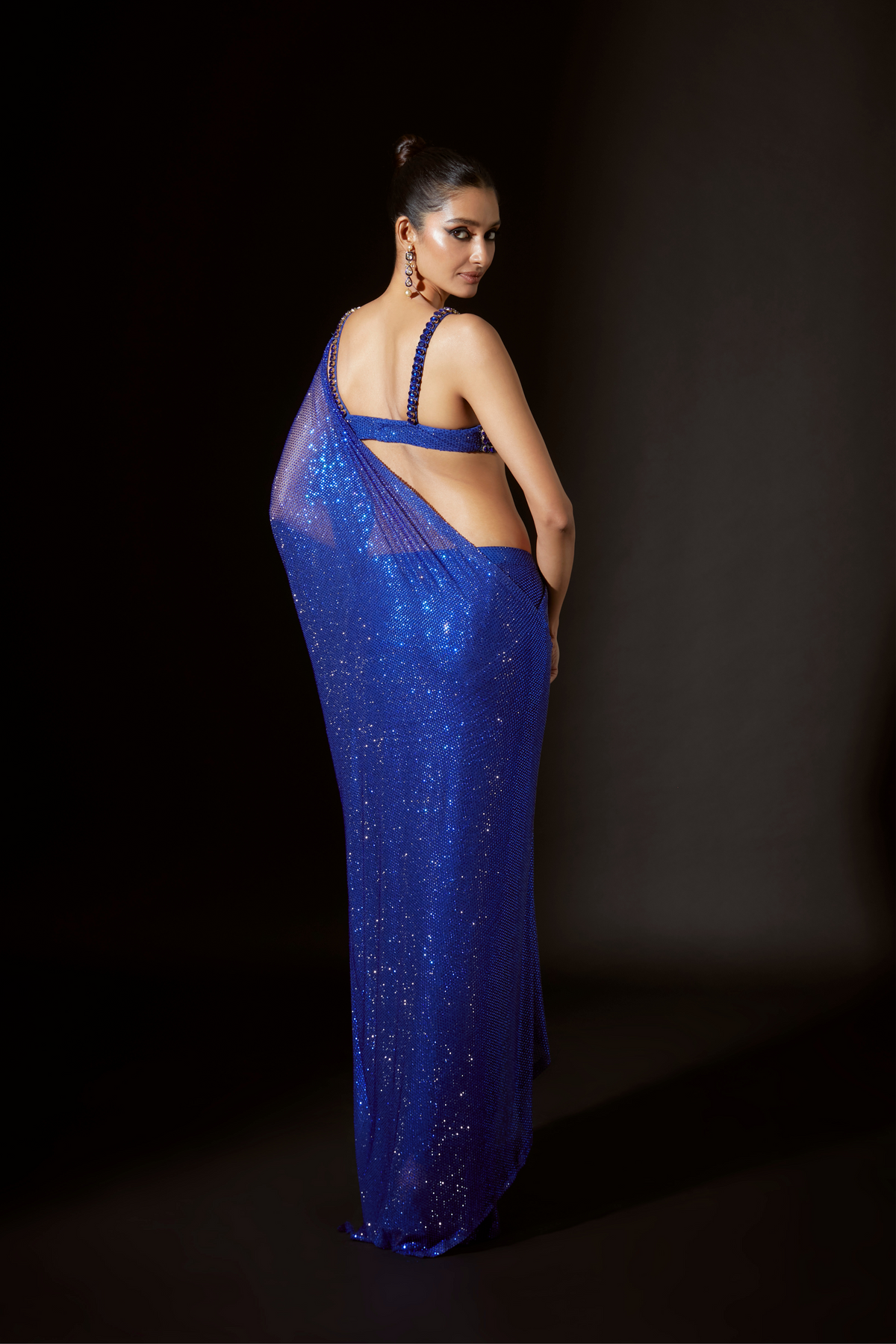 Blue Bastet Saree Set