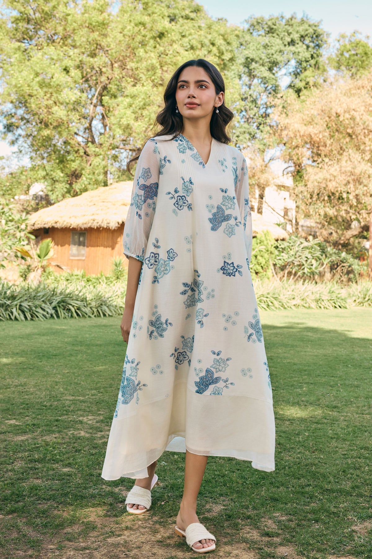 Pearl  Floral Dress