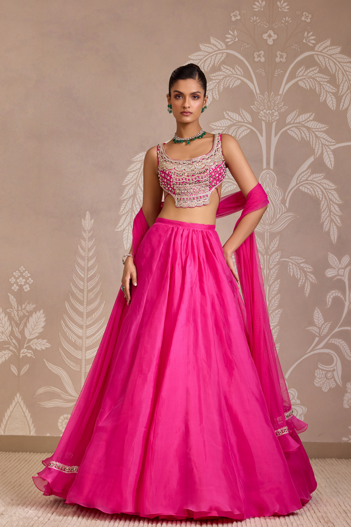 Bright Fucshia Lehenga Set