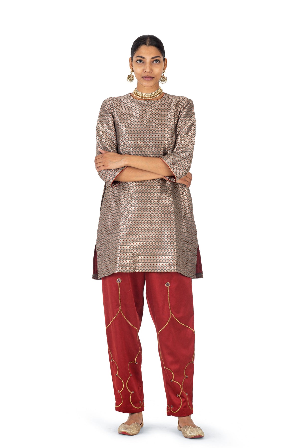 Nerul Brocase Kurta with Salwar