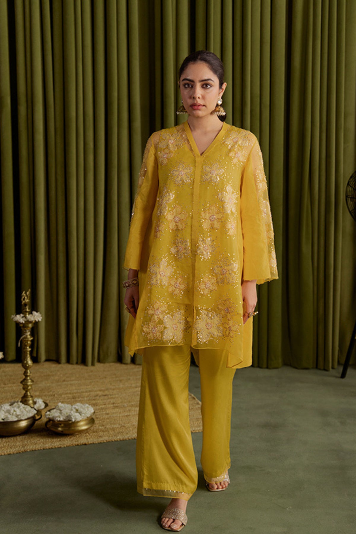 Mango Kurta Floral Set