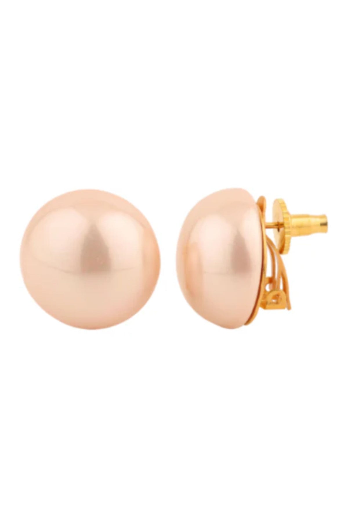 Peach 20mm Studs Earring