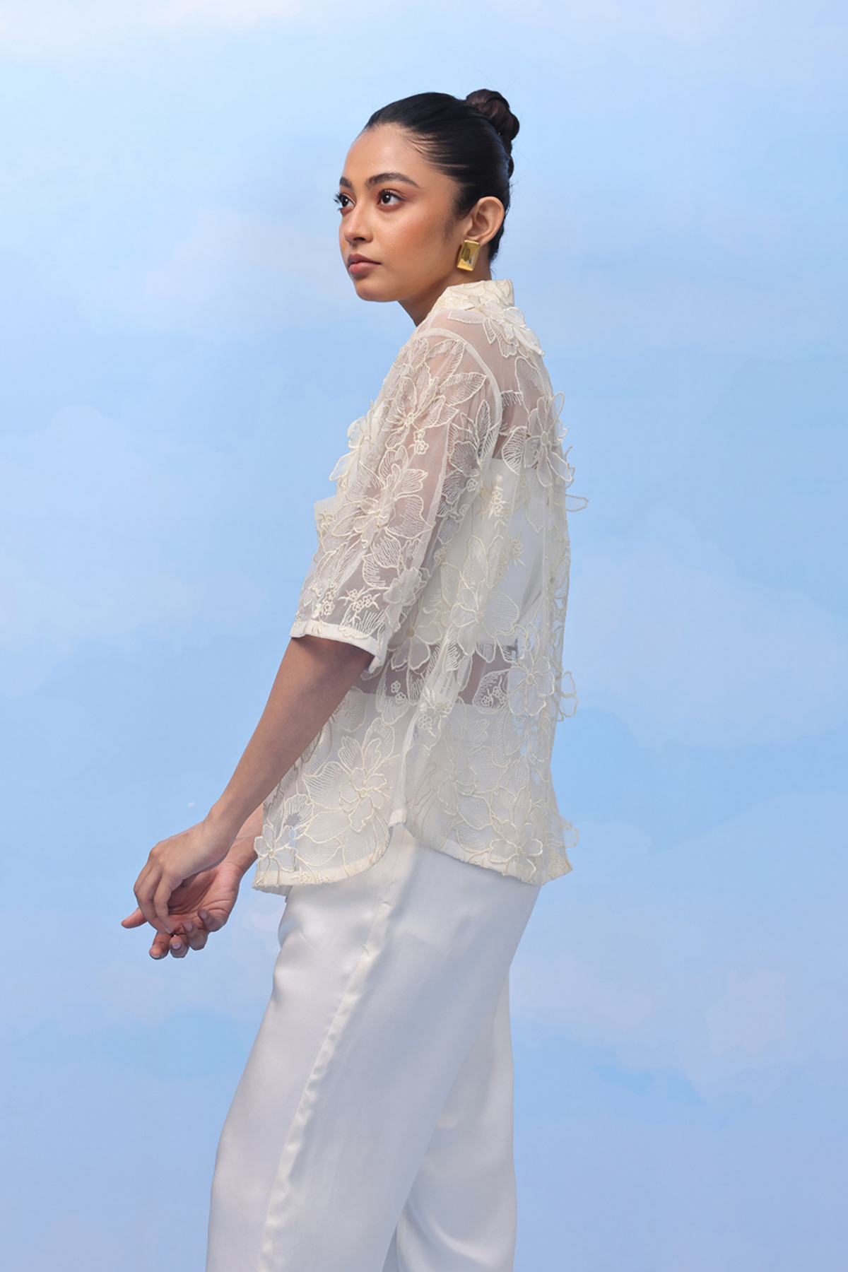 Visco Cream Bloom Shirt