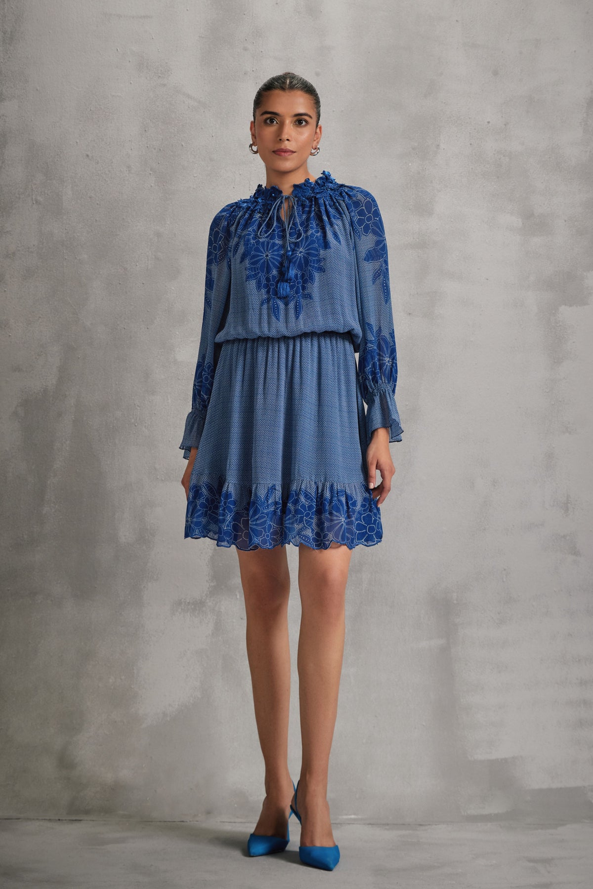 Hitachi Ruffled Dress