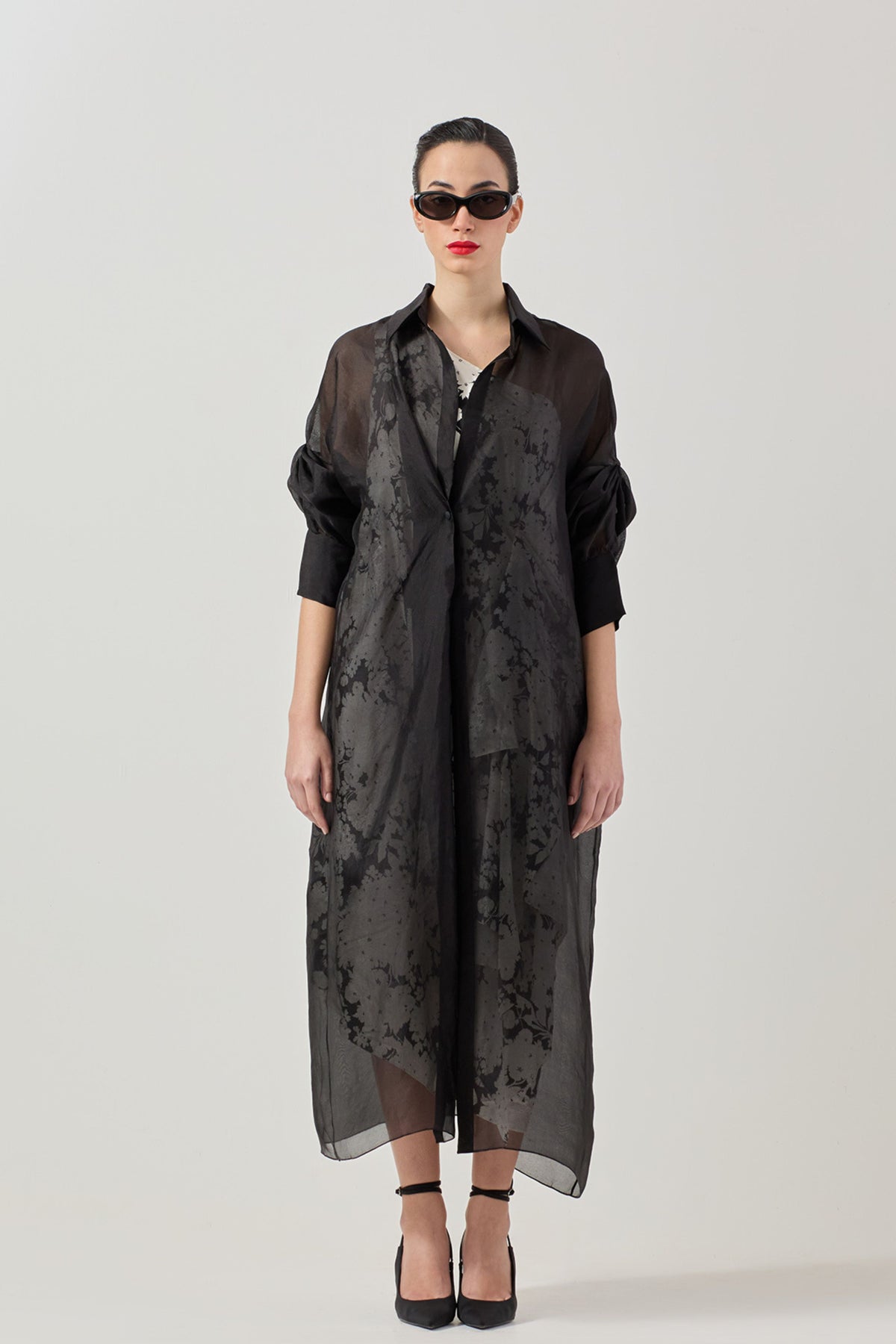 Moulin Drape Dress With Jacket