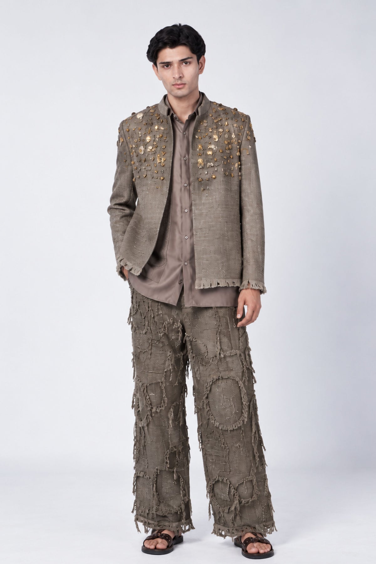 Dusty Olive Jacket Set