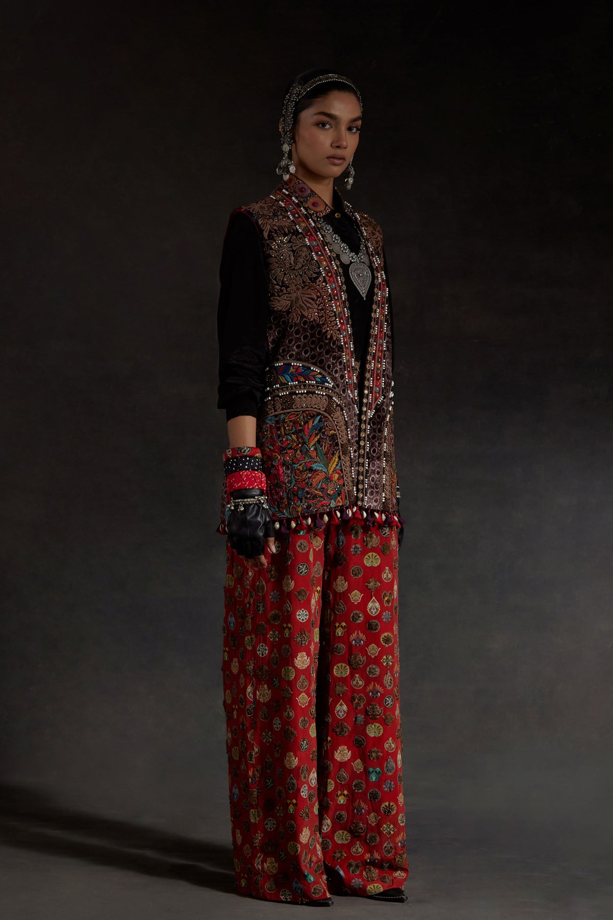 Ruhi Multicolor Jacket Set