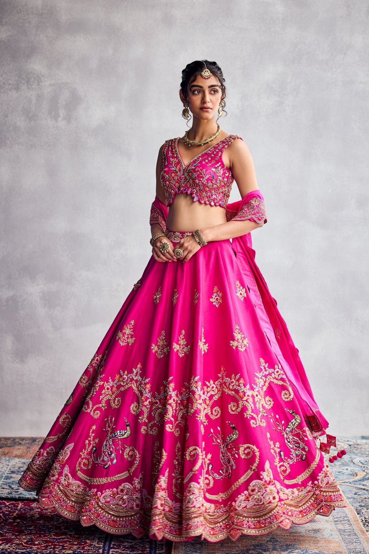 Fuschia Pink Lehenga Set