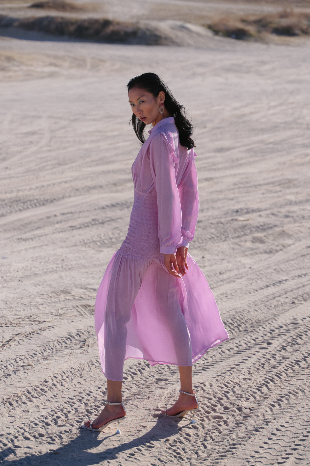 Shirt-dress With Ruching