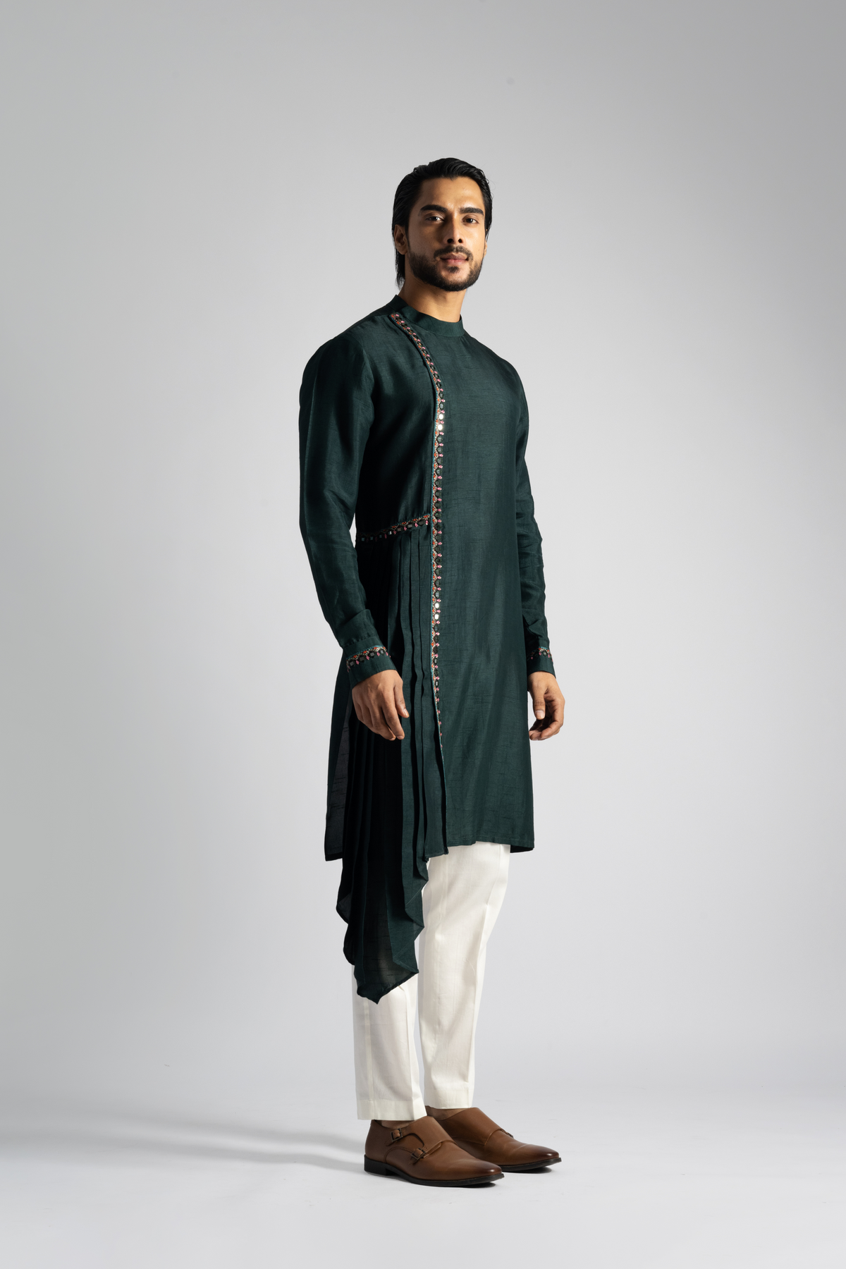 Bottle Green Kurta Set