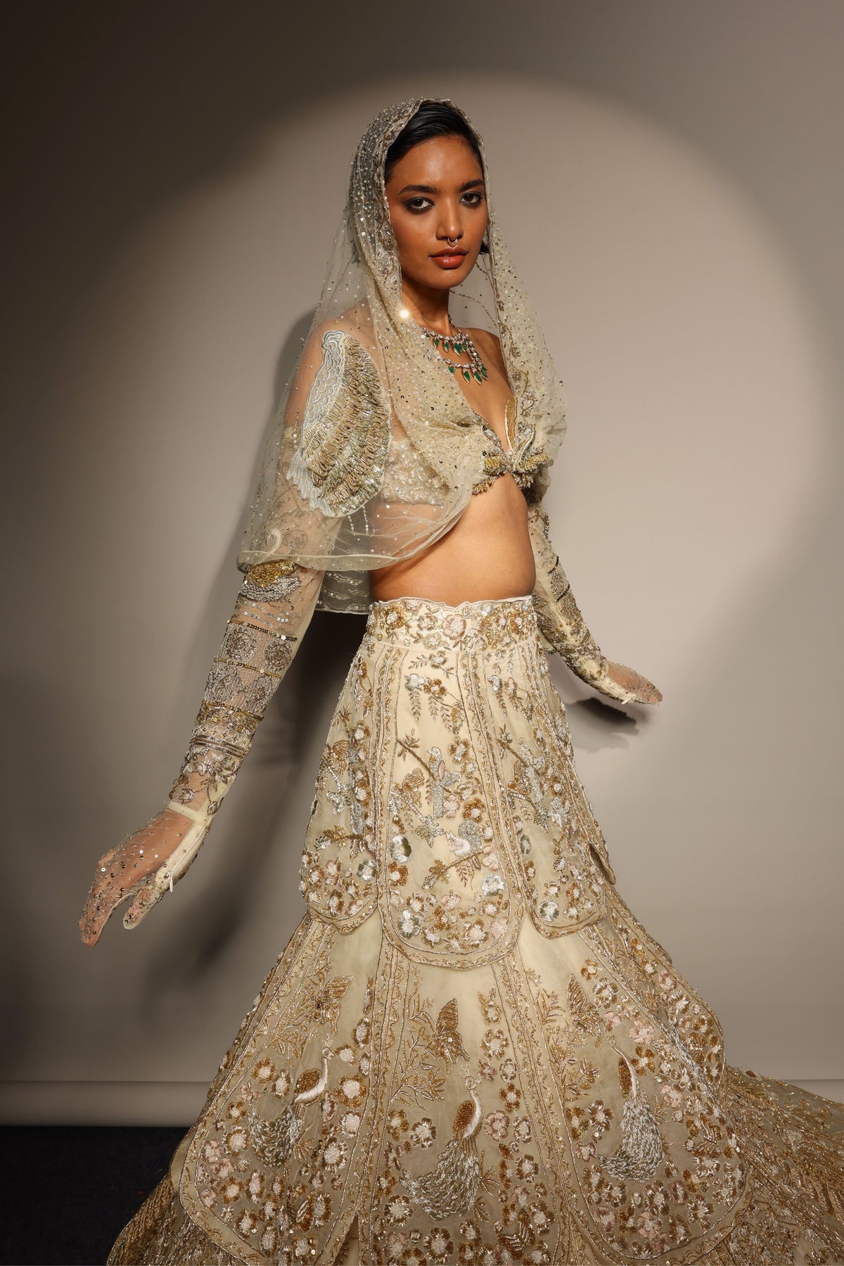 Tuscan Bloom Petal Lehenga Set