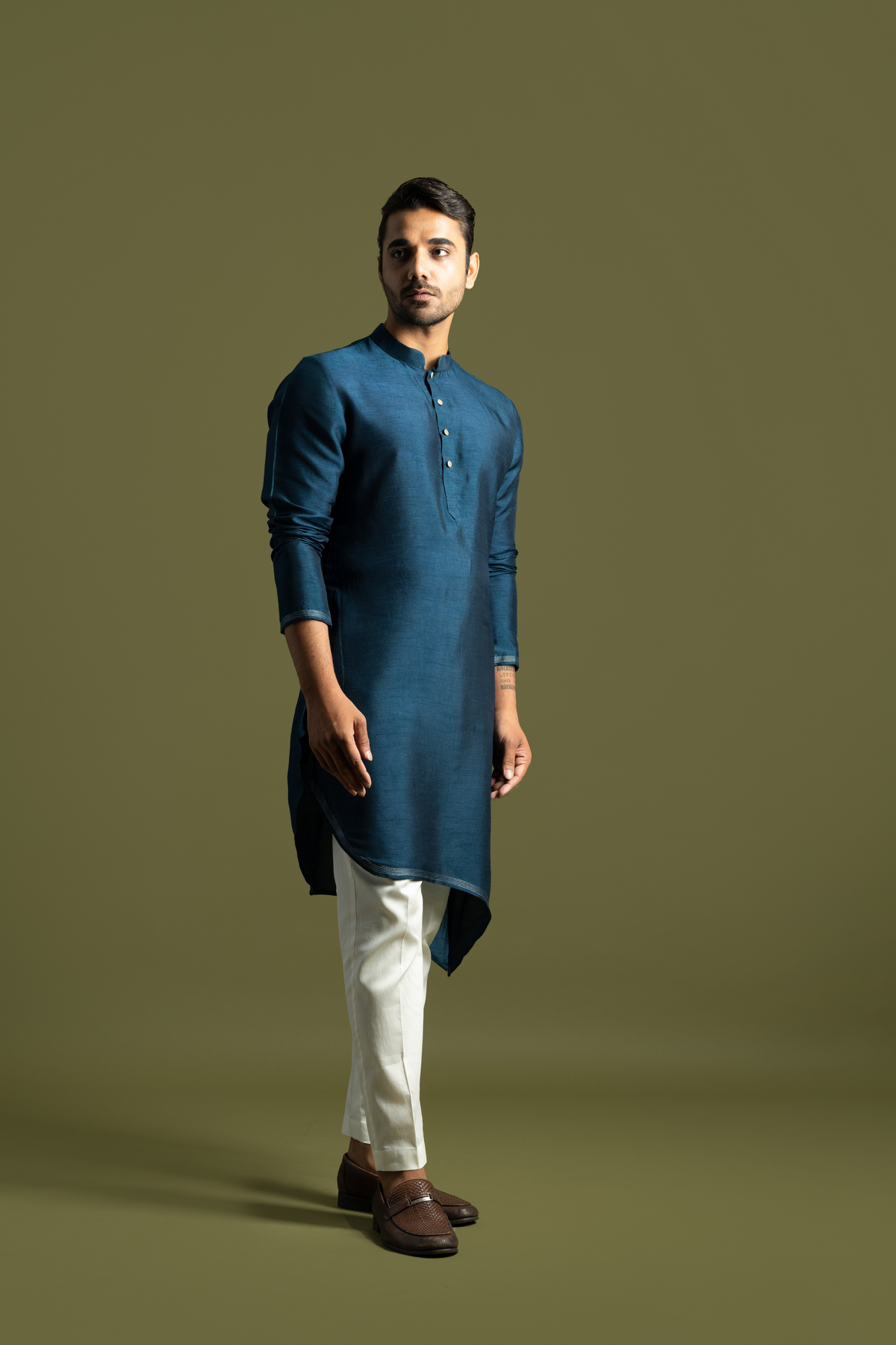 Teal Blue Kurta Set