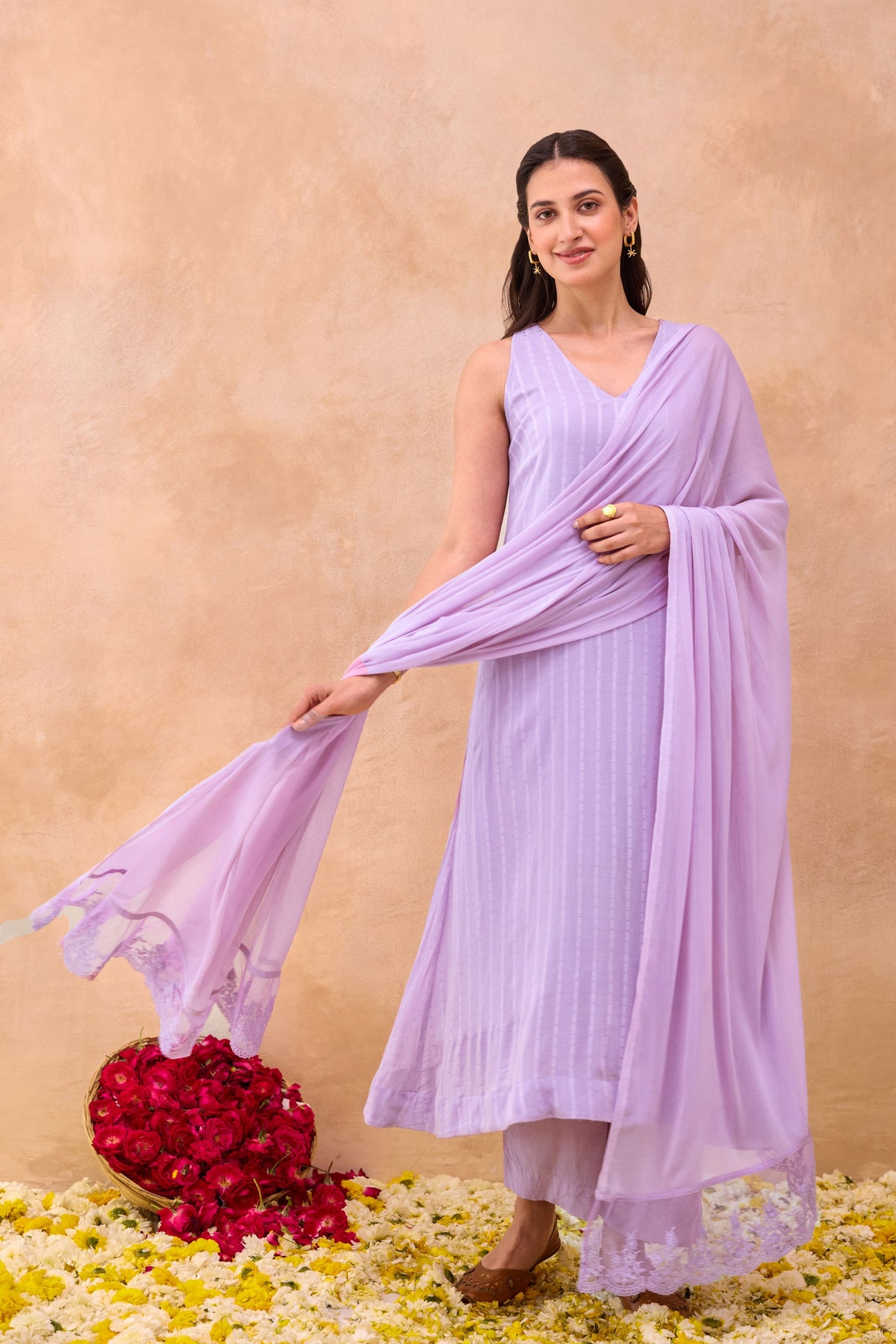 Lavender Grace Kurta Set