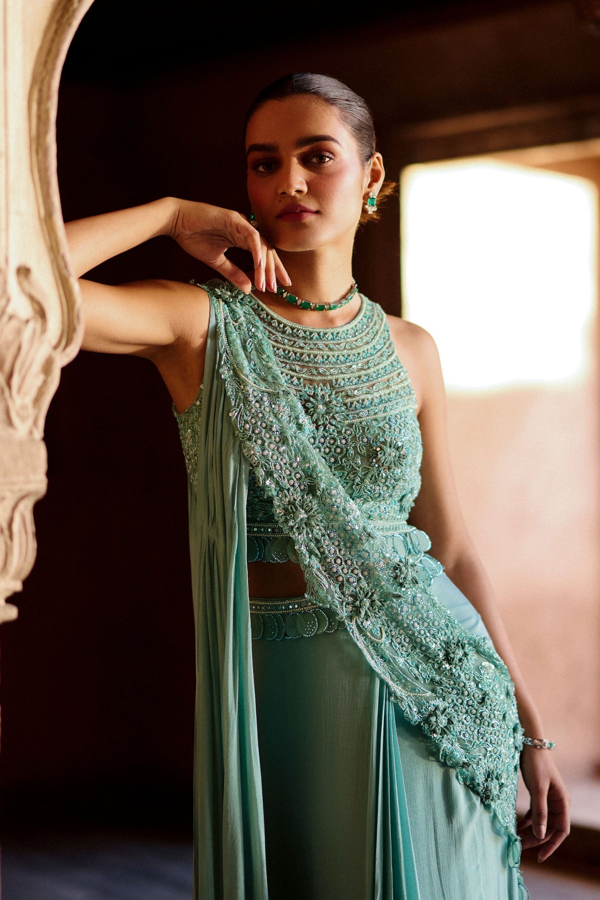 Azhar Draped Saree