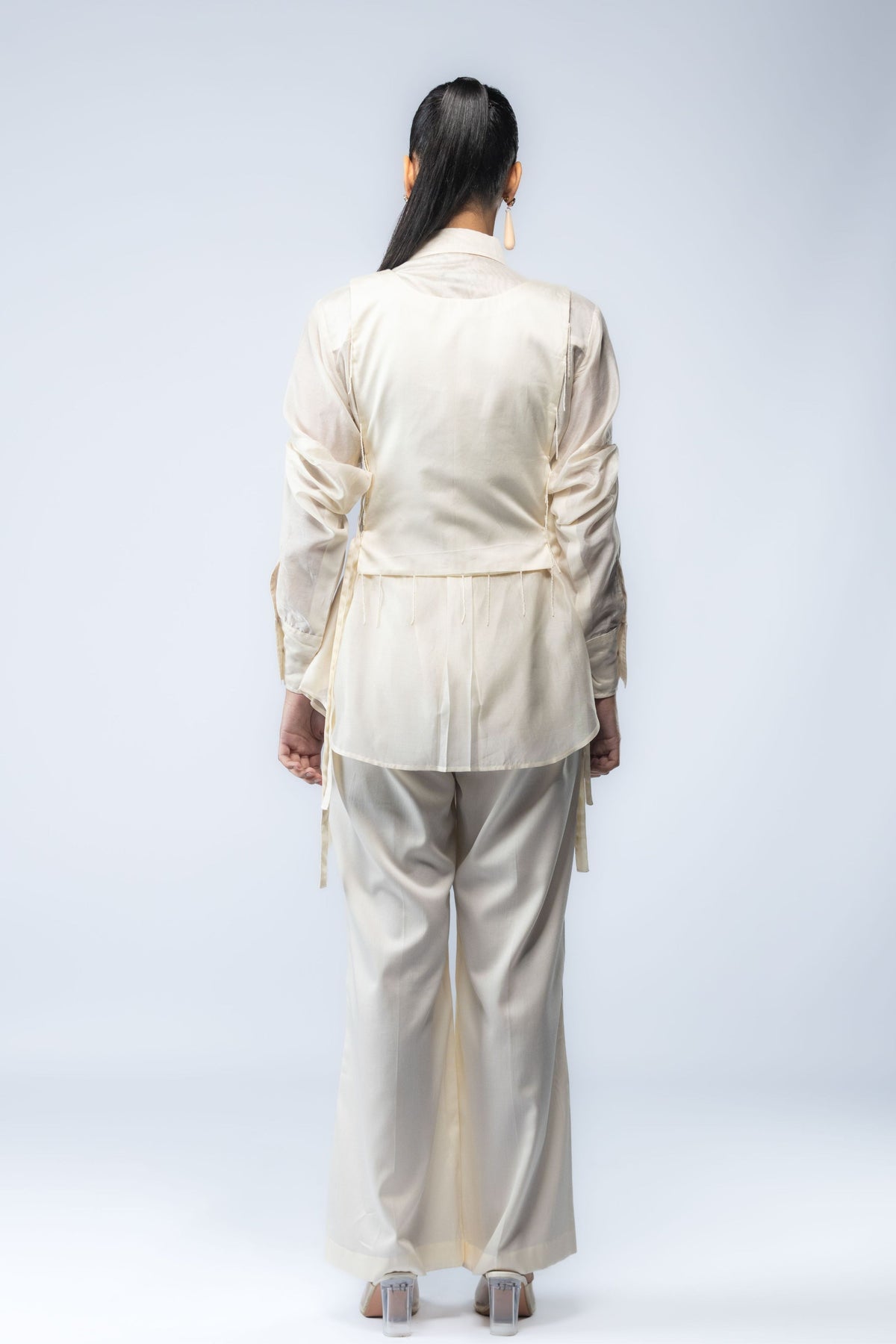 Ivory Embroidered Bib