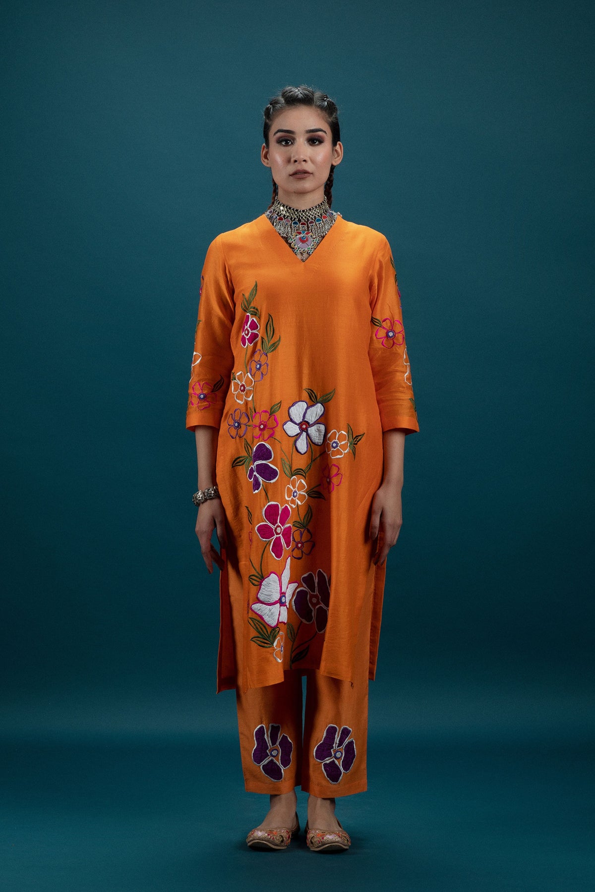 Saffron Tunic With Pants