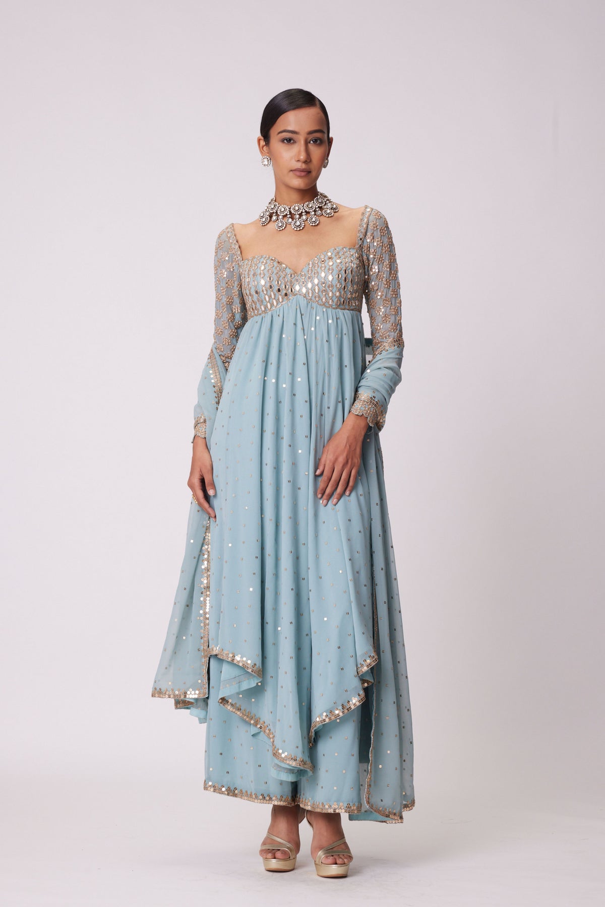 Powder Blue Kurta Set