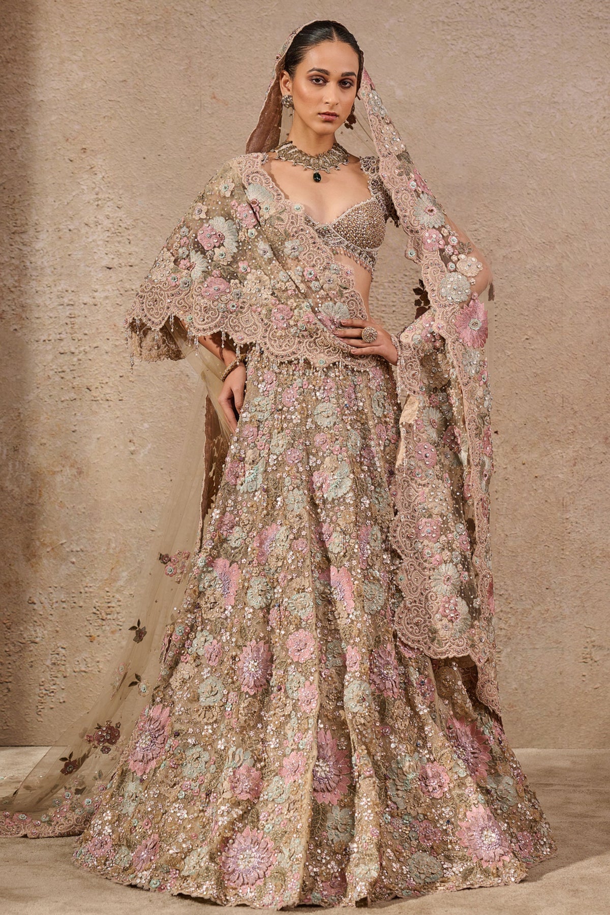 Bloom Embroidered Lehenga Set