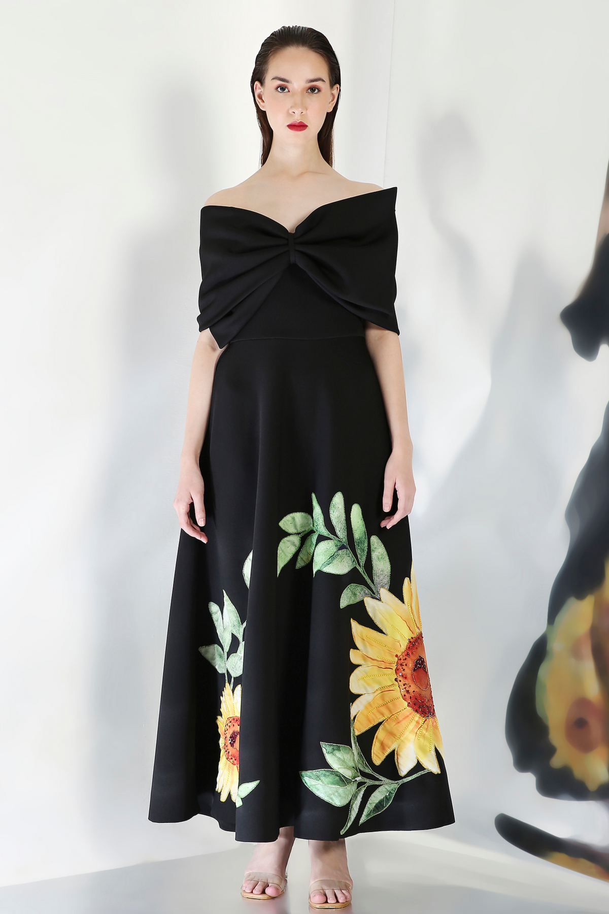 Black Embroidered Dress
