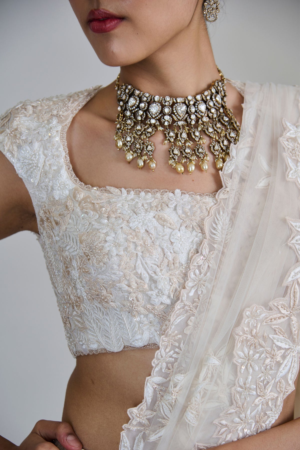 Emma Ivory Lehenga Set