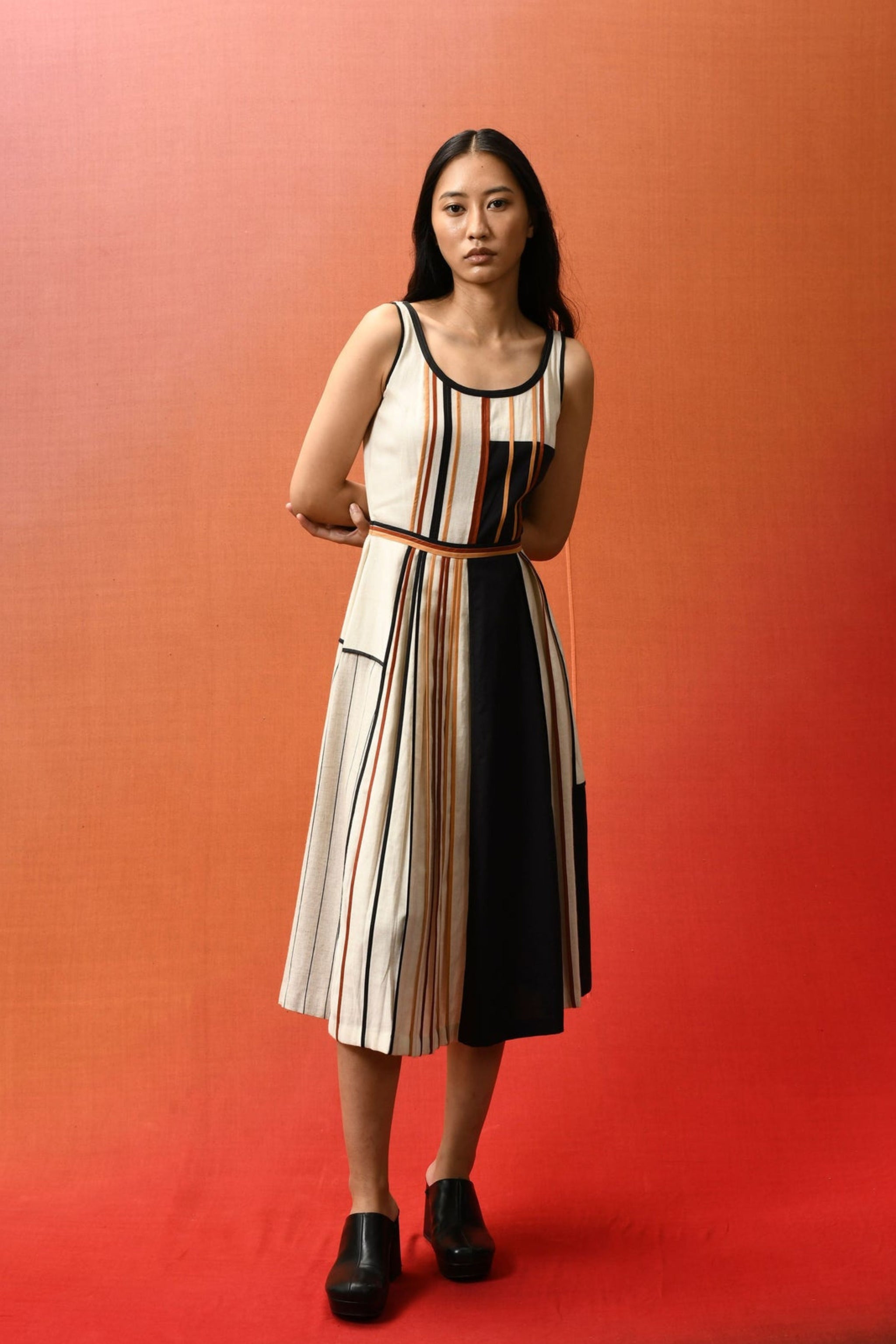 Bodice - Patchwork A-line Dress L Bodice - Patchwork A-line Dress L