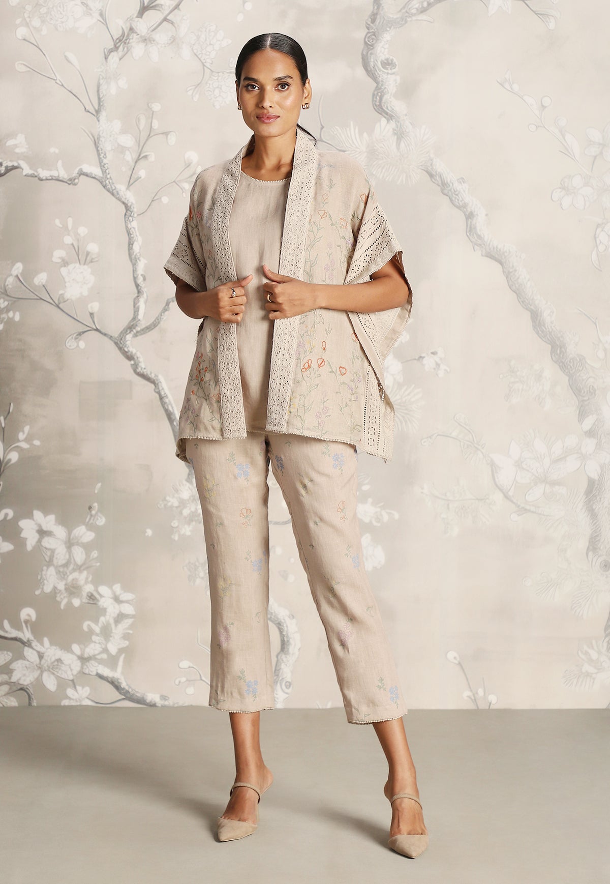 Sand Walk in the Clouds Short Kaftan Set