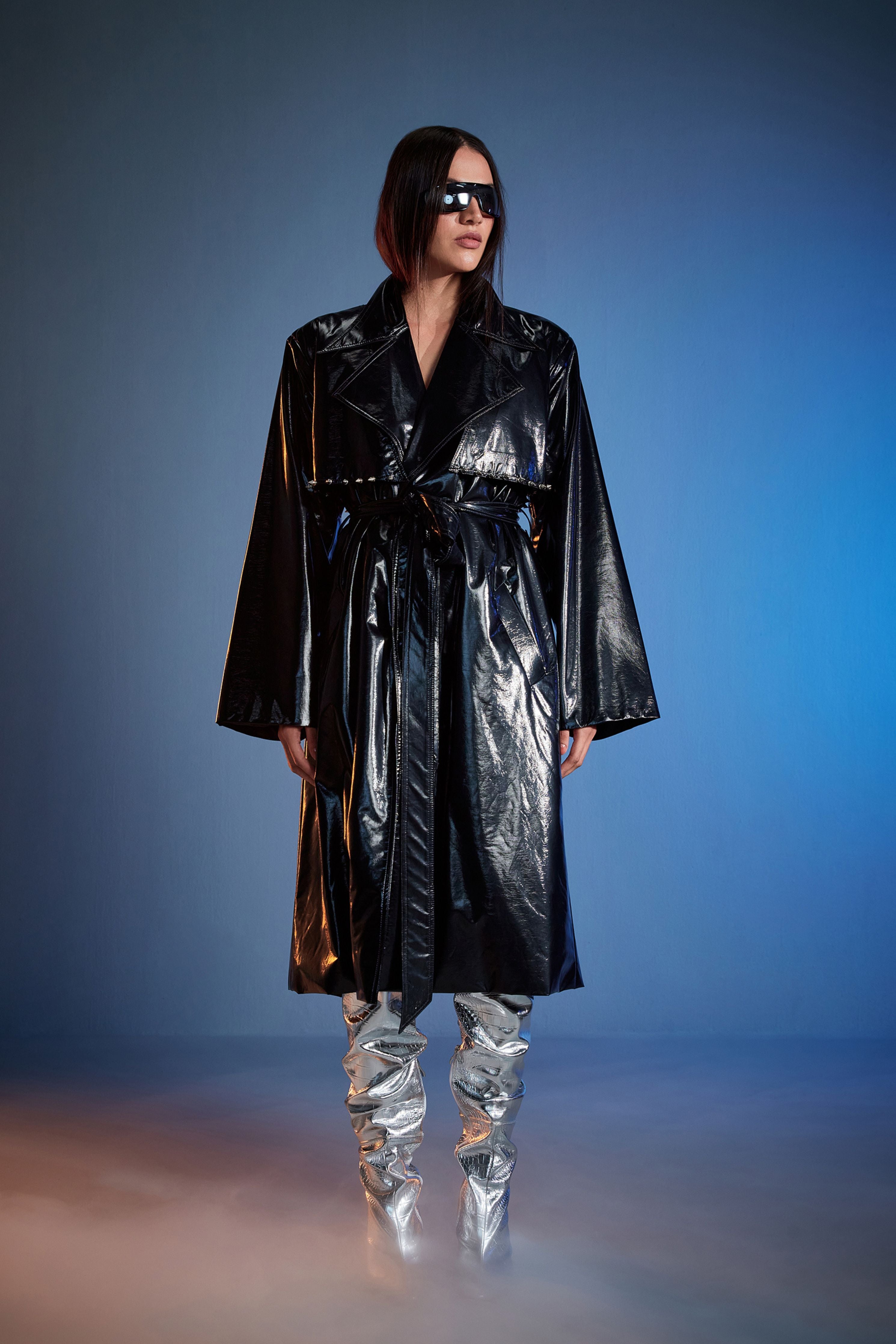 Cilvr - Liquid Leather Trench Coat - Elahe