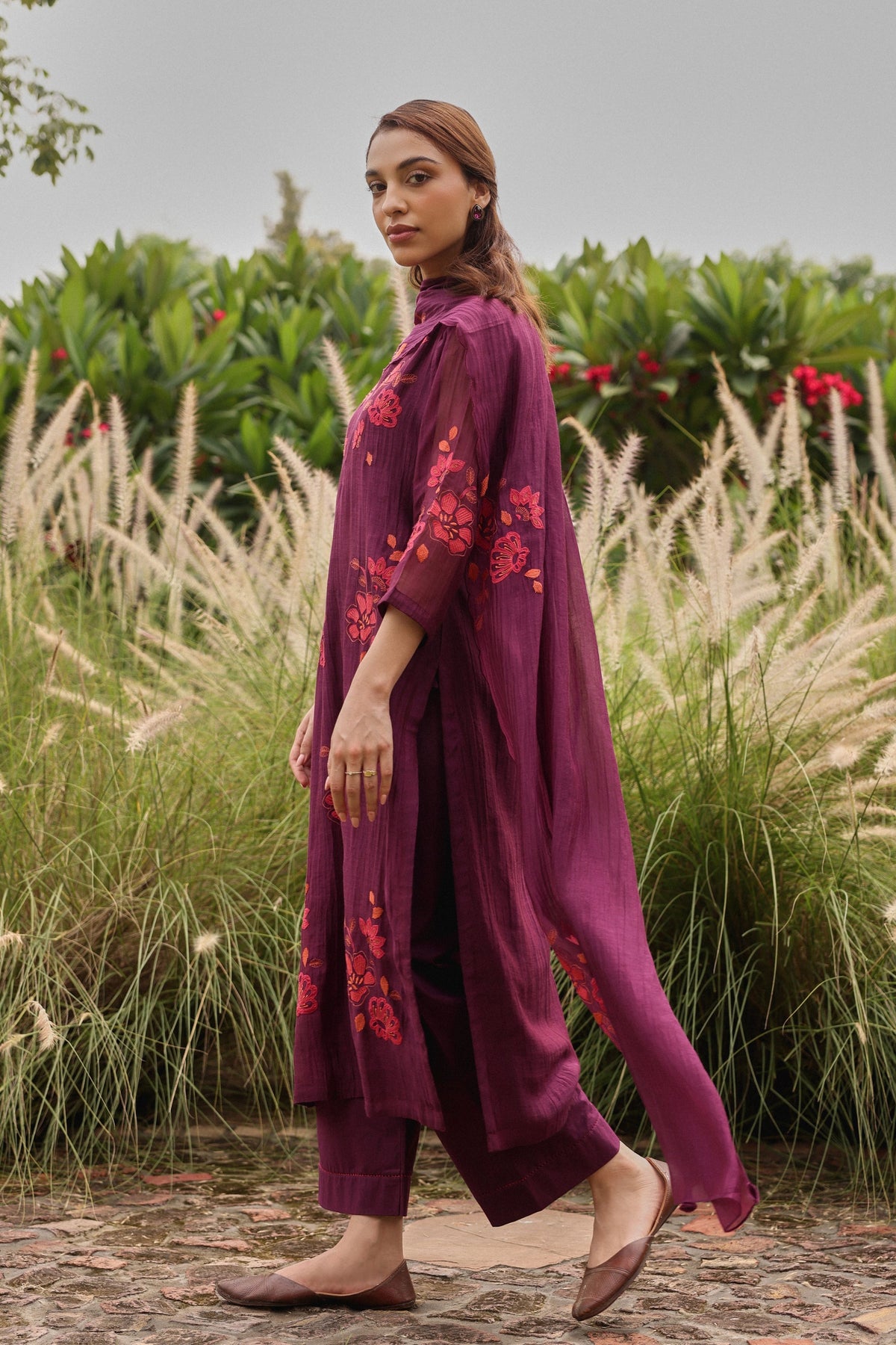 Amethyst Applique Kurta Set