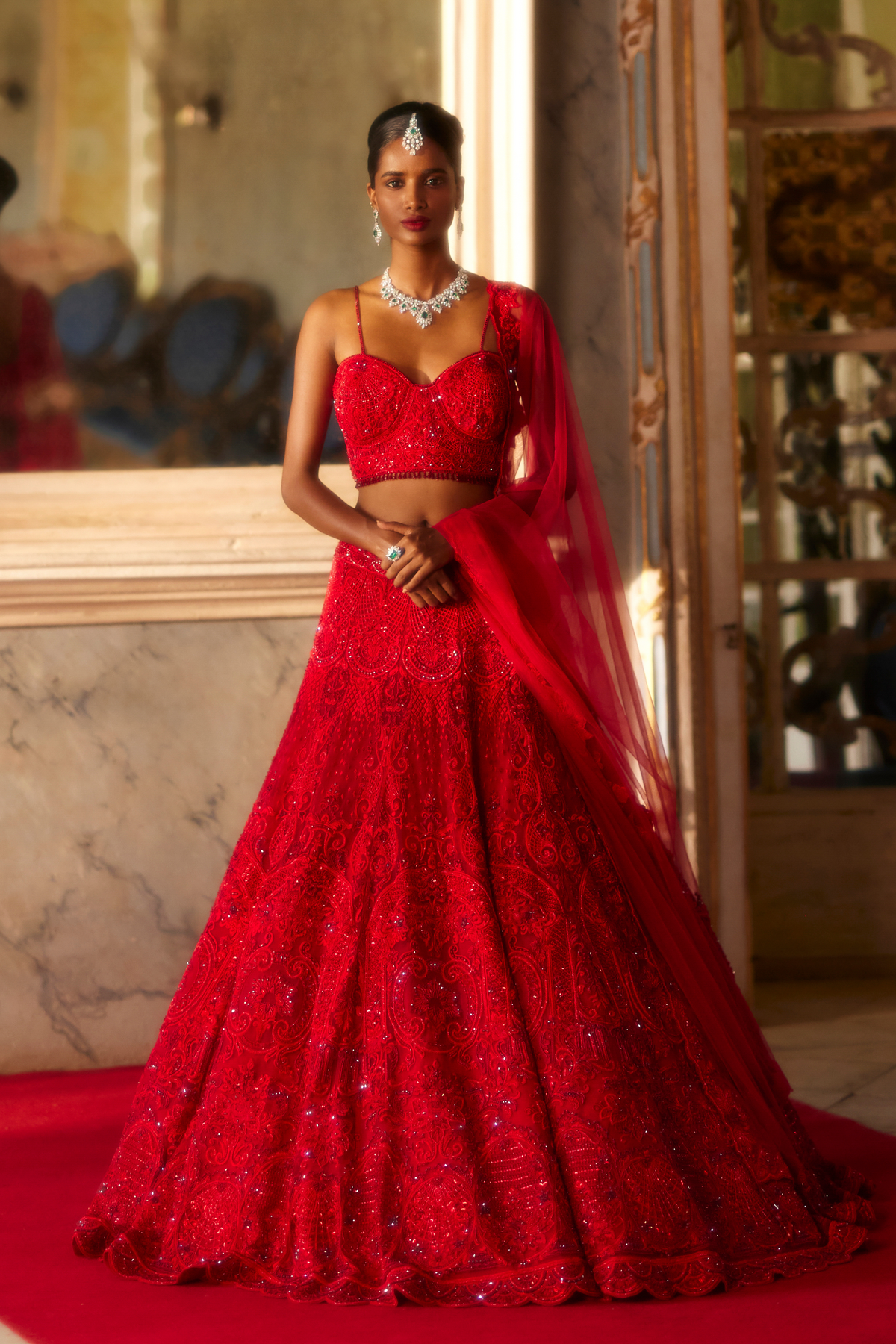 Red Lehenga Set