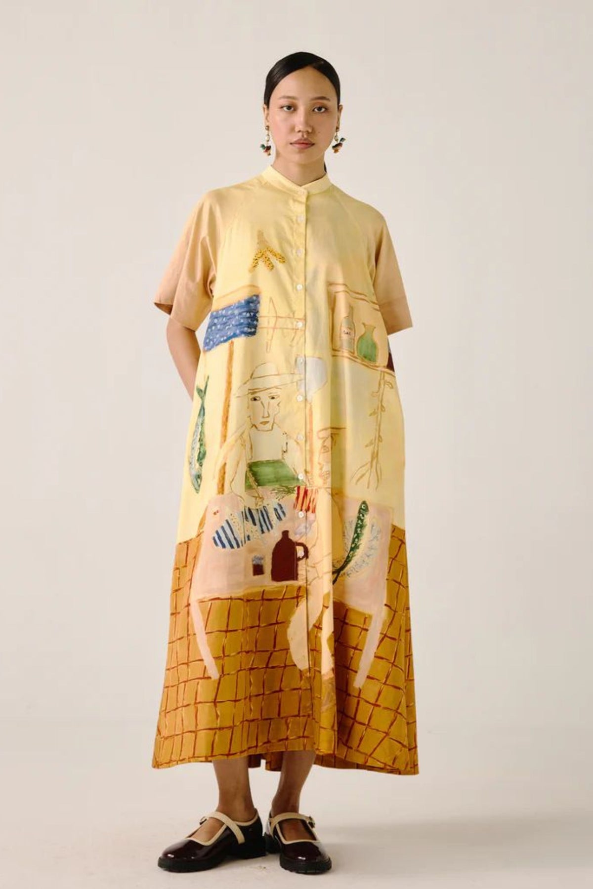 Fisherman A-line Long Dress