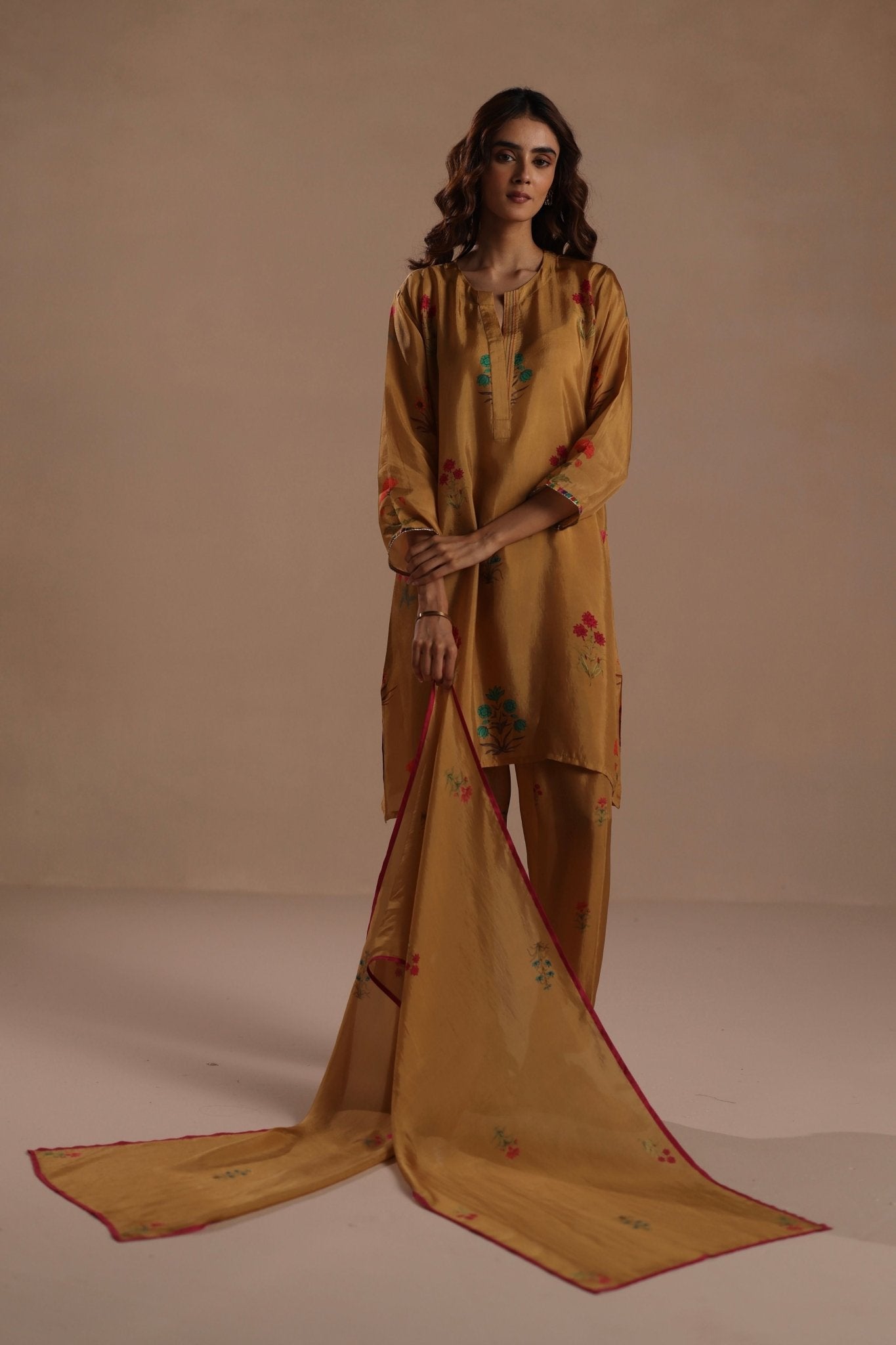 Cypress Dupatta - Roza Pret - Elahe