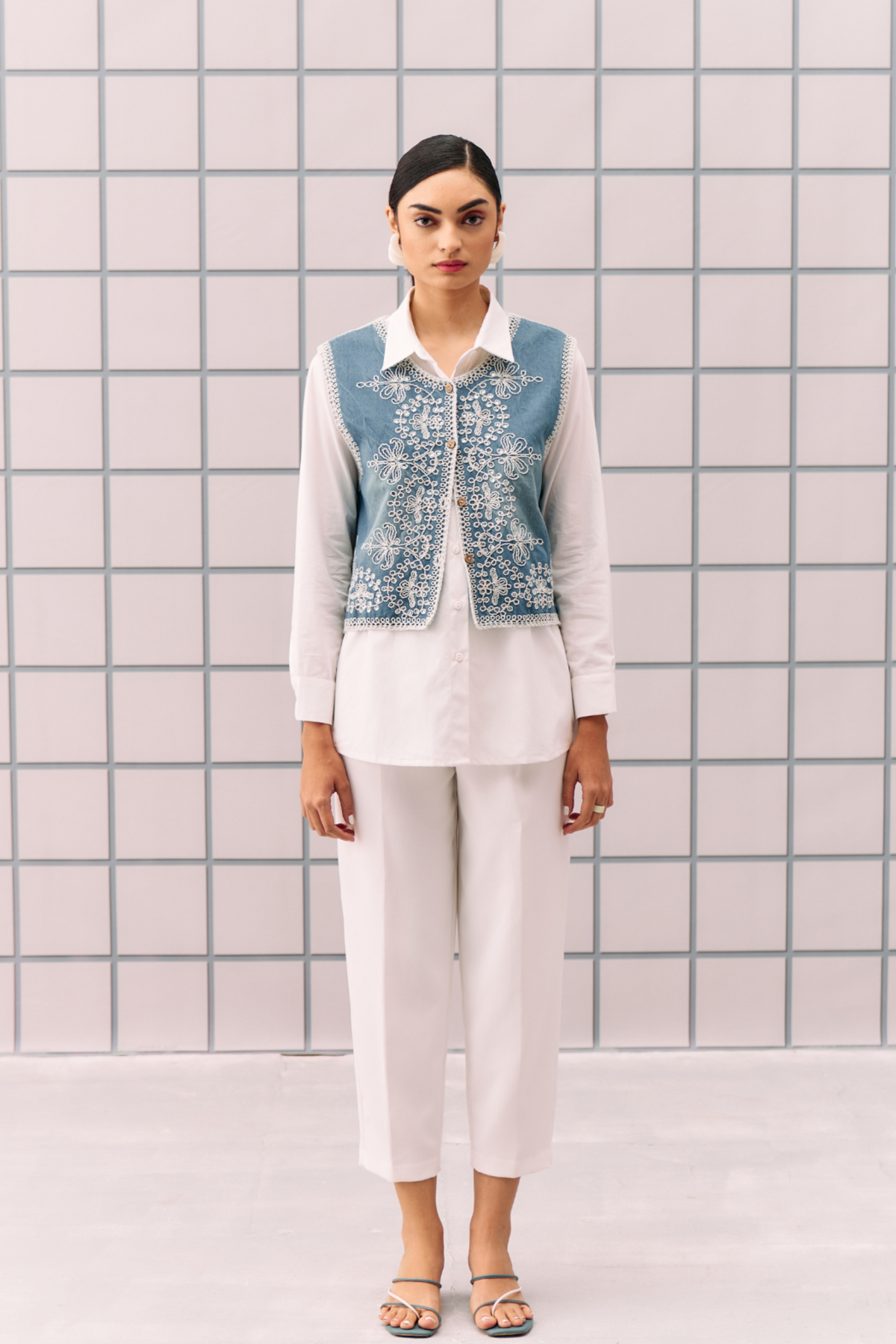 White Gaia Waistcoat